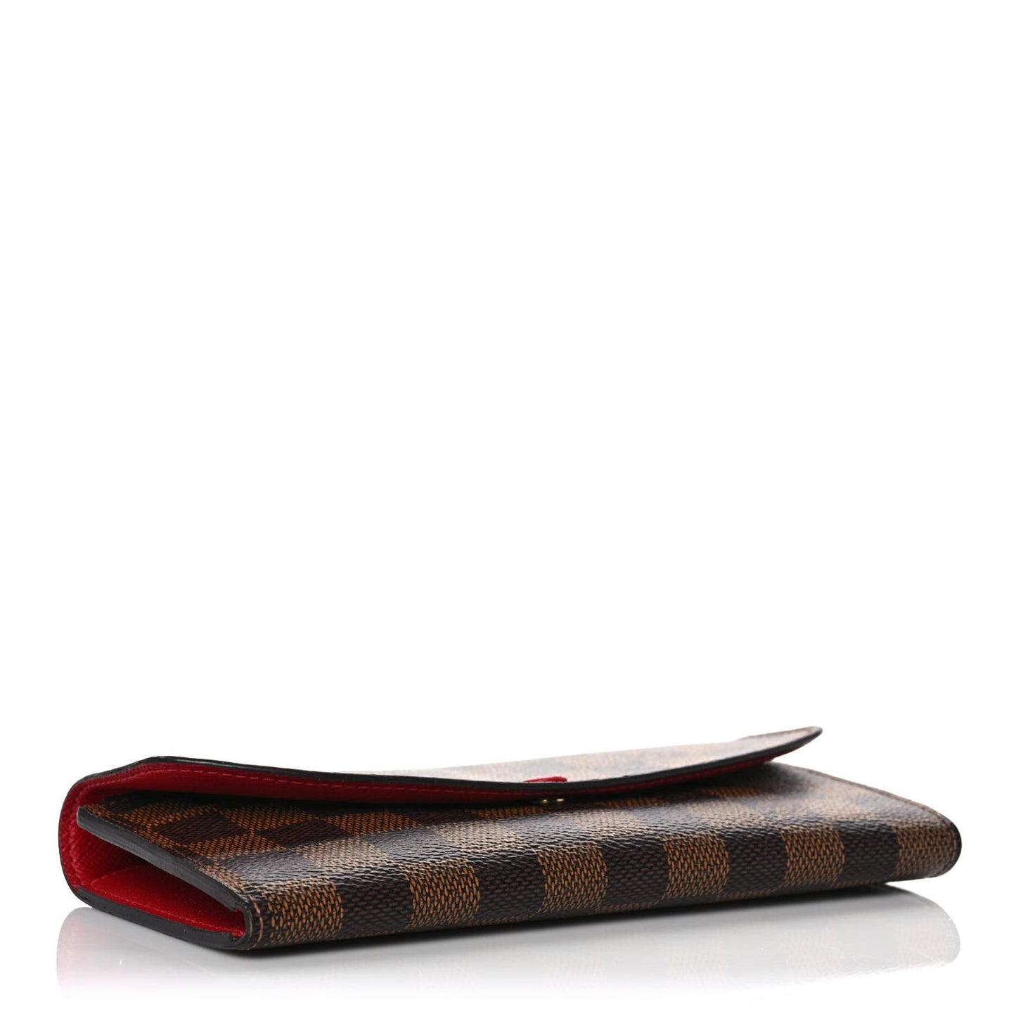 Damier Ebene Emilie Wallet Red