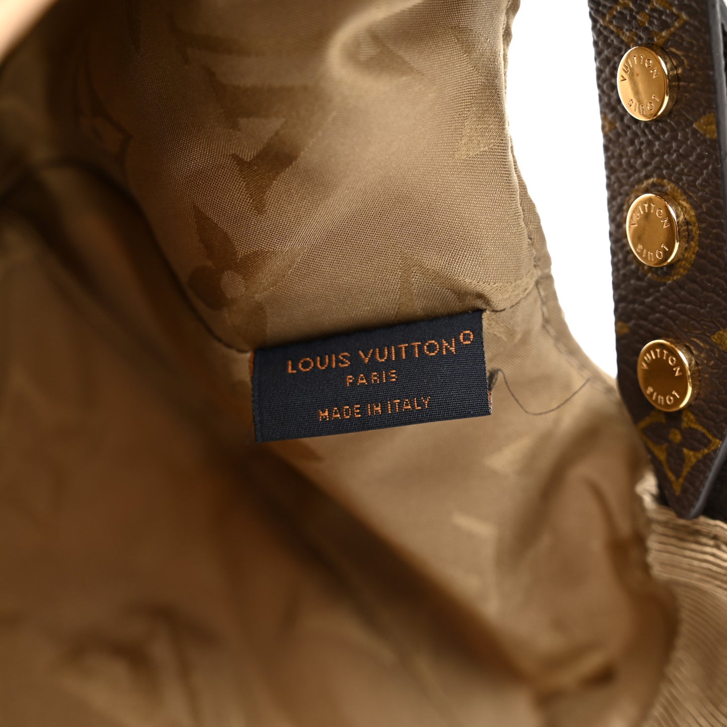Monogram Polyester Silk LV Get Ready Cap Beige
