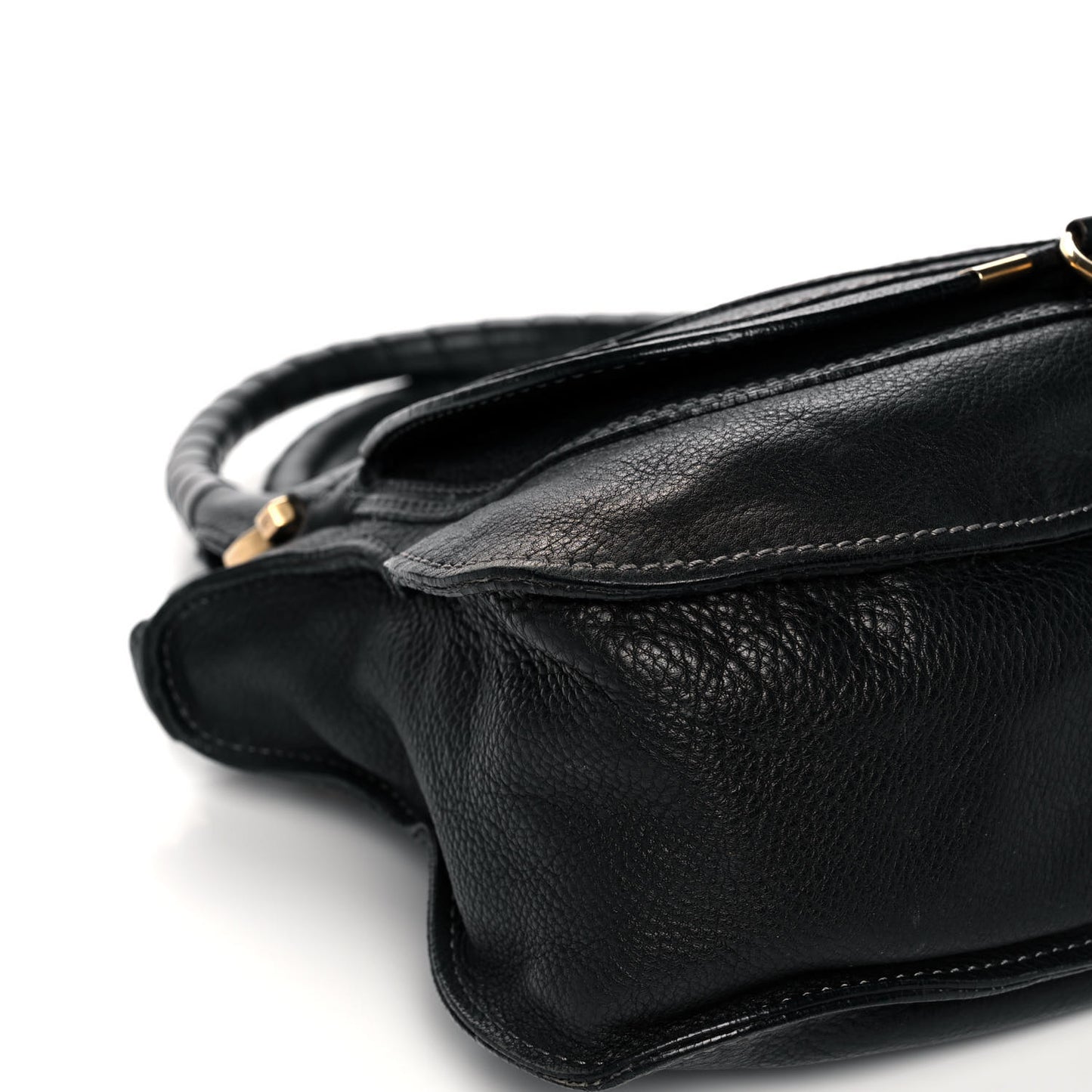 Calfskin Medium Marcie Satchel Black