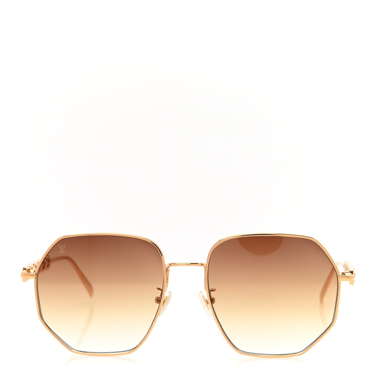 Metal My LV Chain Round Sunglasses Z1650W Gold