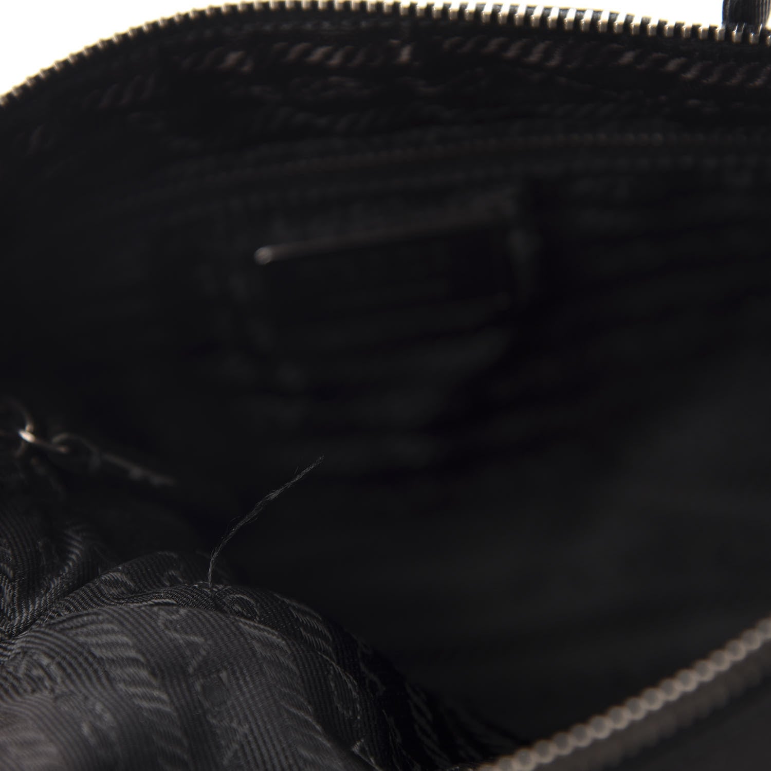 Prada Tessuto Nylon Lock Shoulder Bag Black 9 of 10