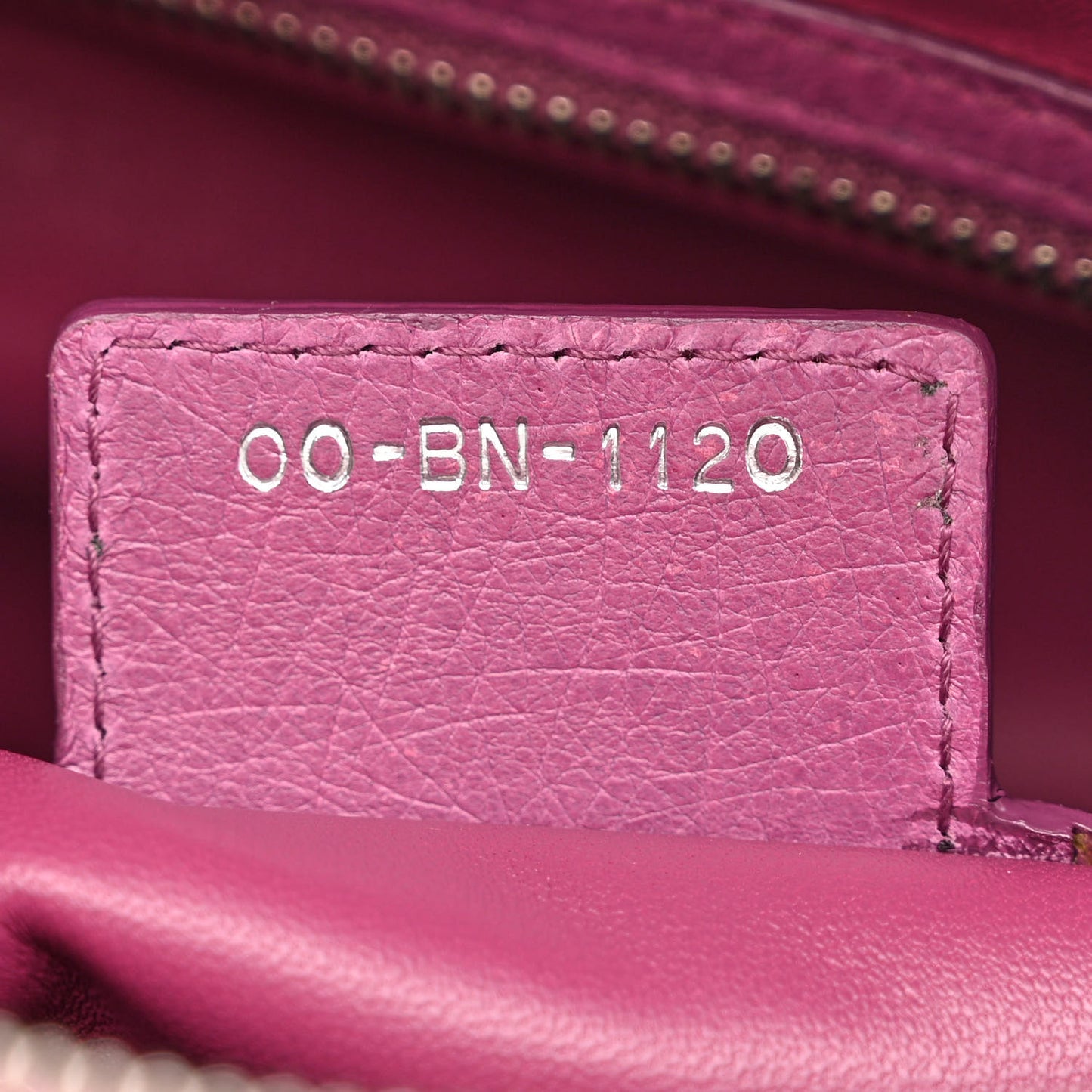 Ostrich Large Lady Dior Pink