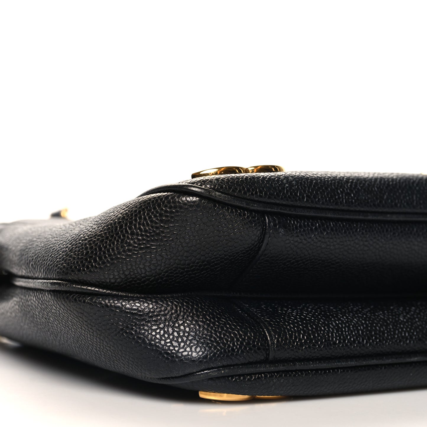Caviar Triple CC Shoulder Bag Black