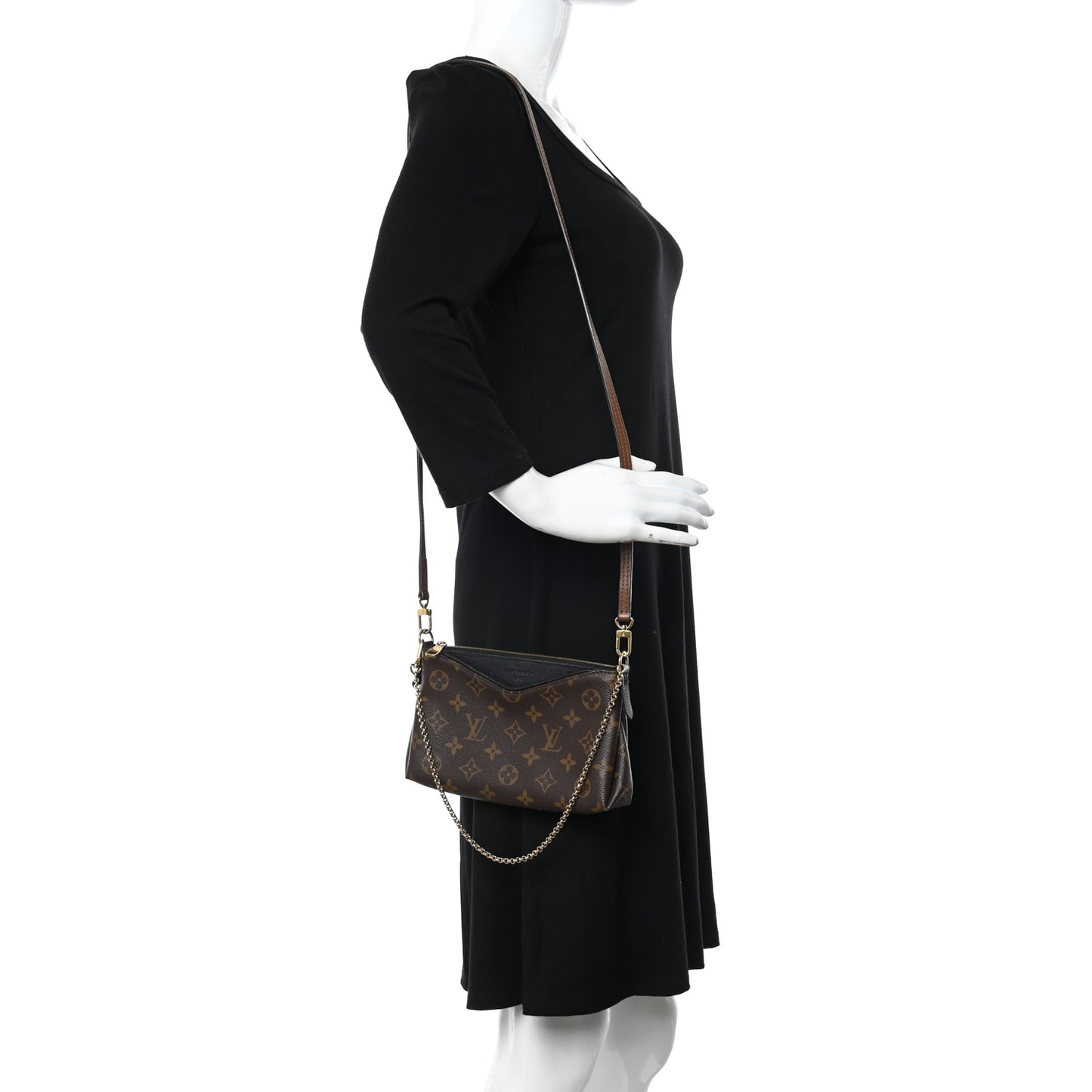 Monogram Pallas Clutch Black