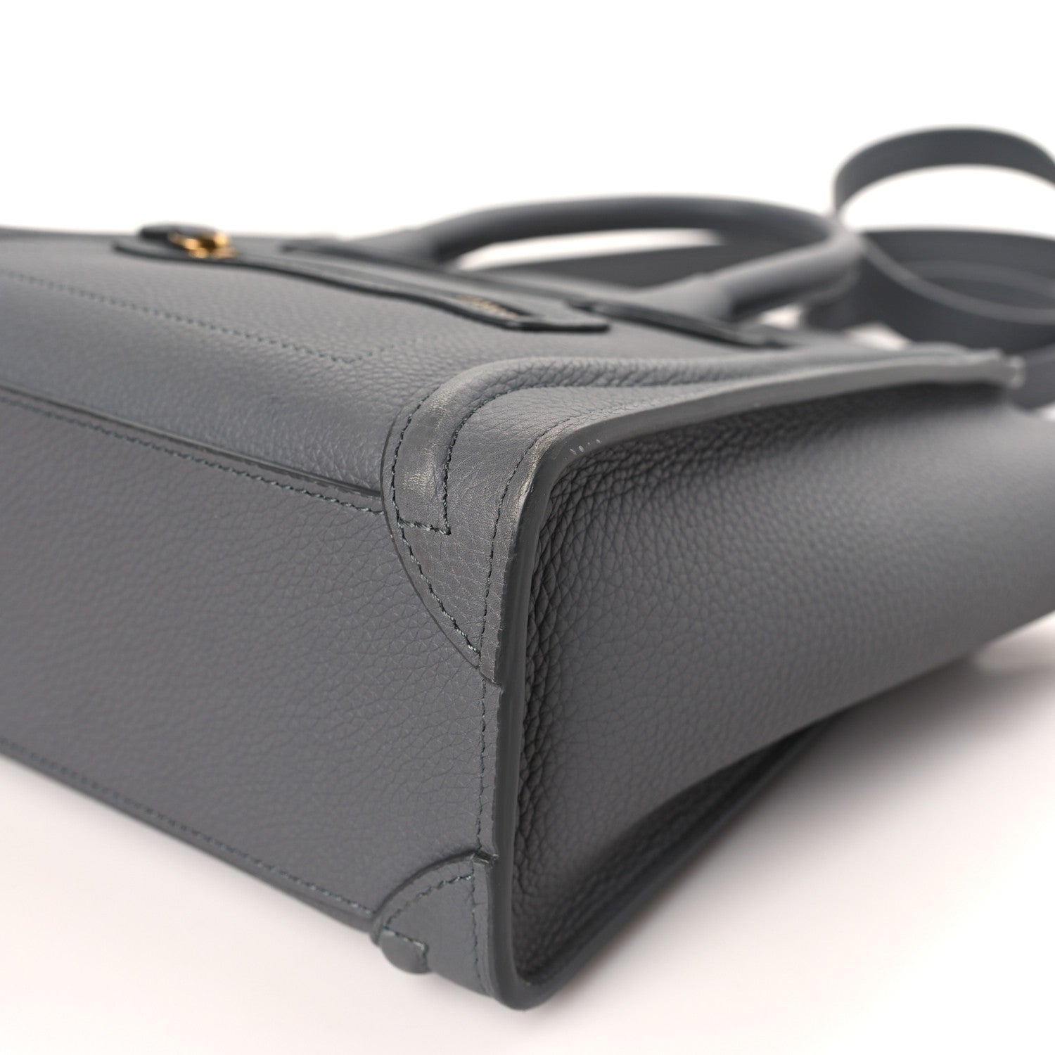 Celine Baby Drummed Calfskin Nano Luggage Kohl 10 of 10