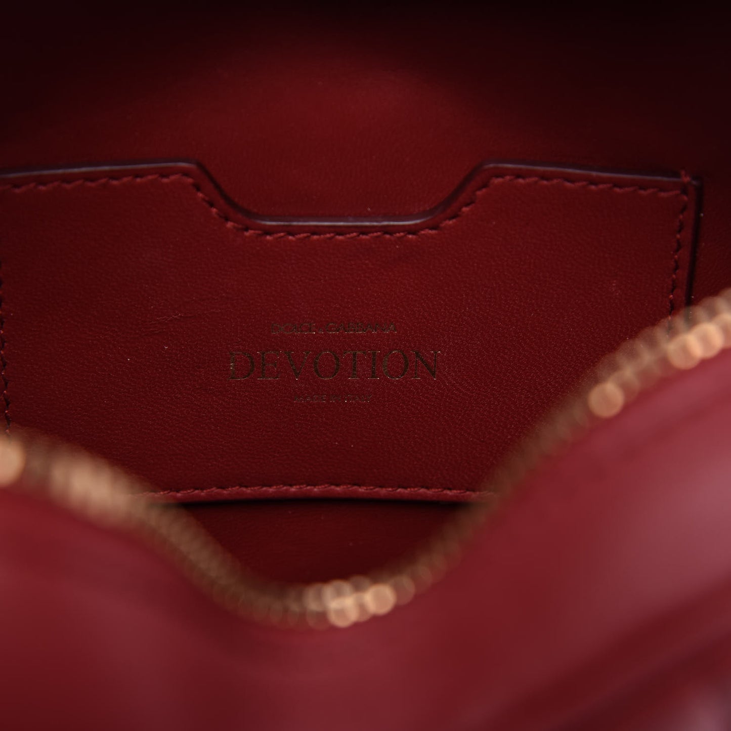 Calfskin Devotion Heart Zip Crossbody Bag Red