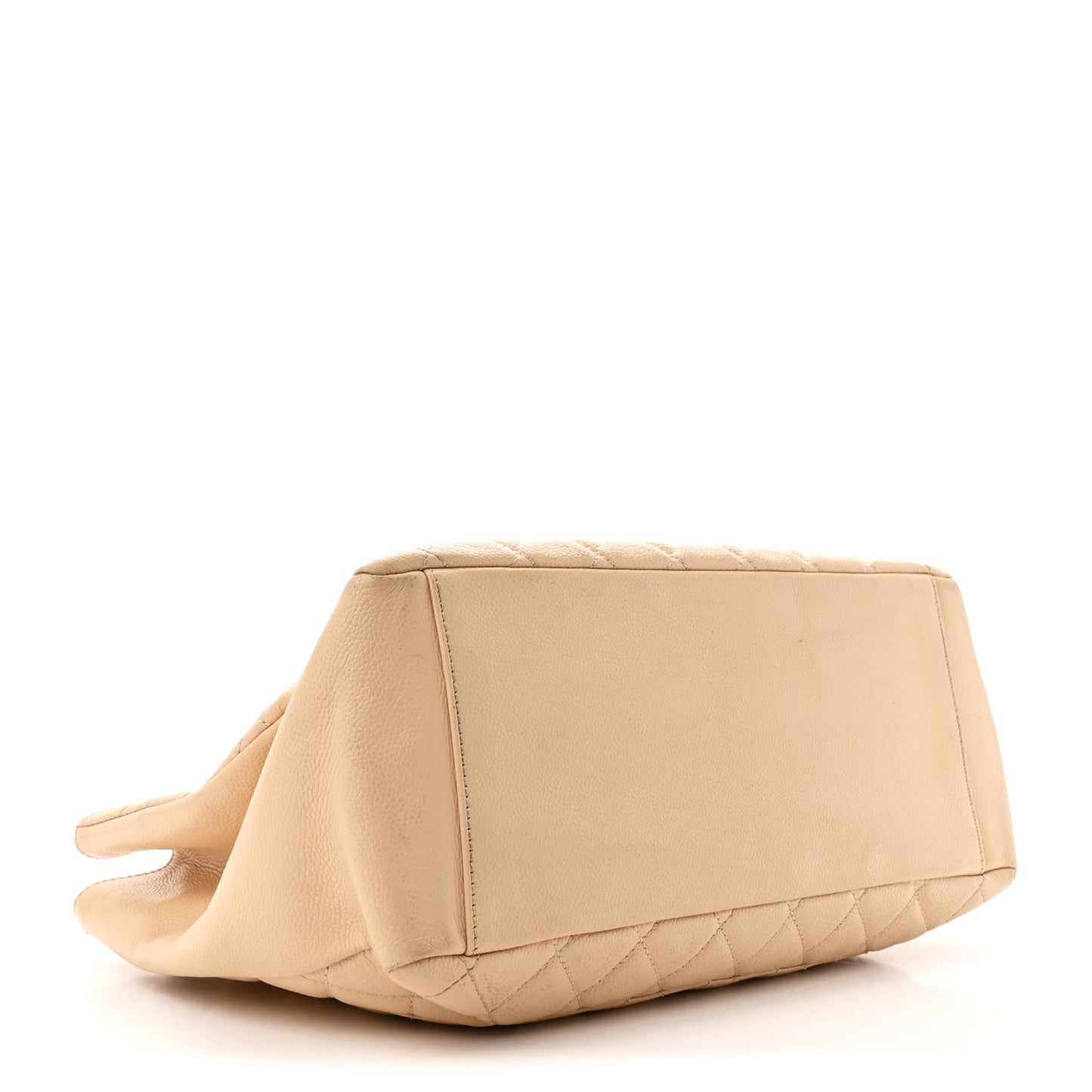 Caviar Quilted Grand Shopping Tote GST Beige Clair