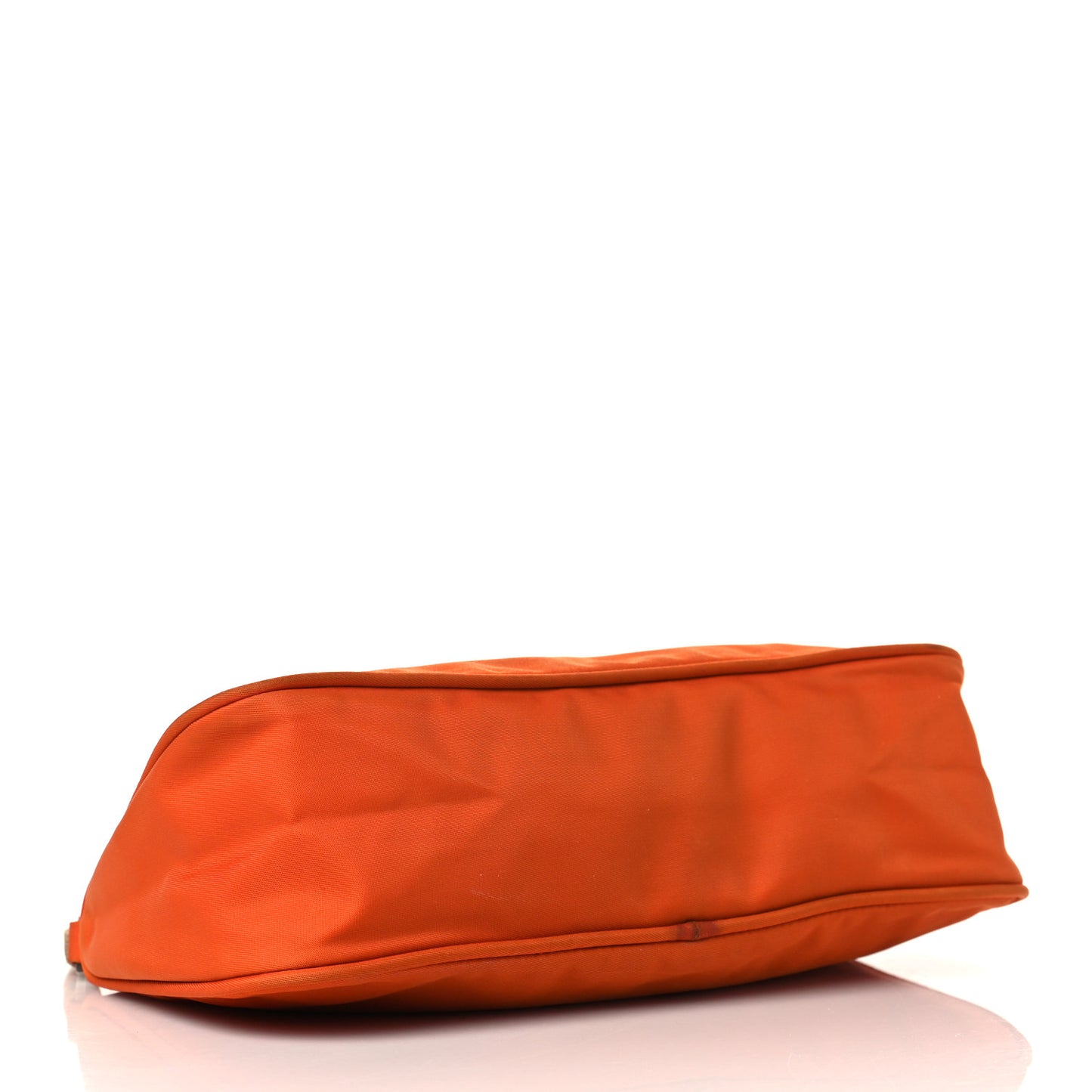 Tessuto Nylon Pochette Bag Orange