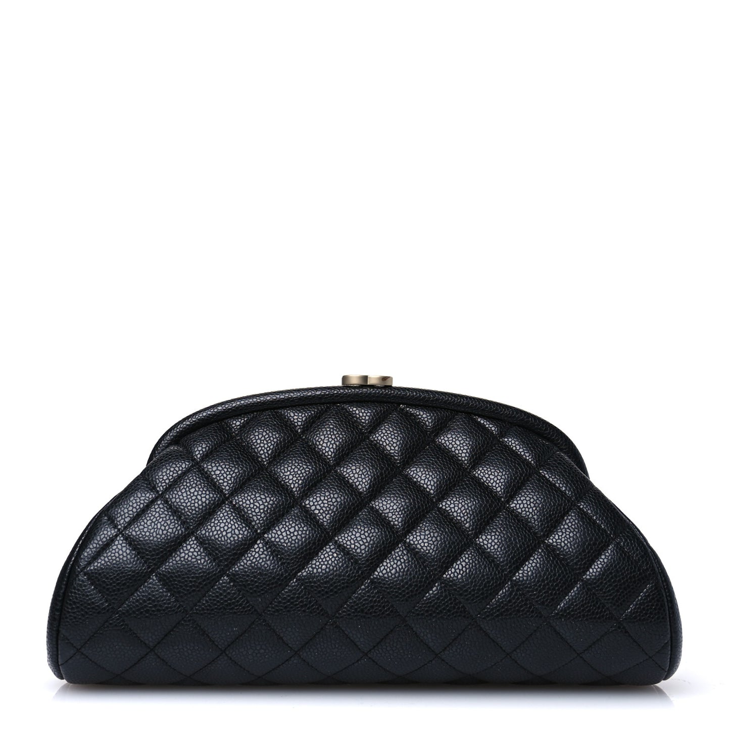 Caviar Quilted Timeless Clutch Black