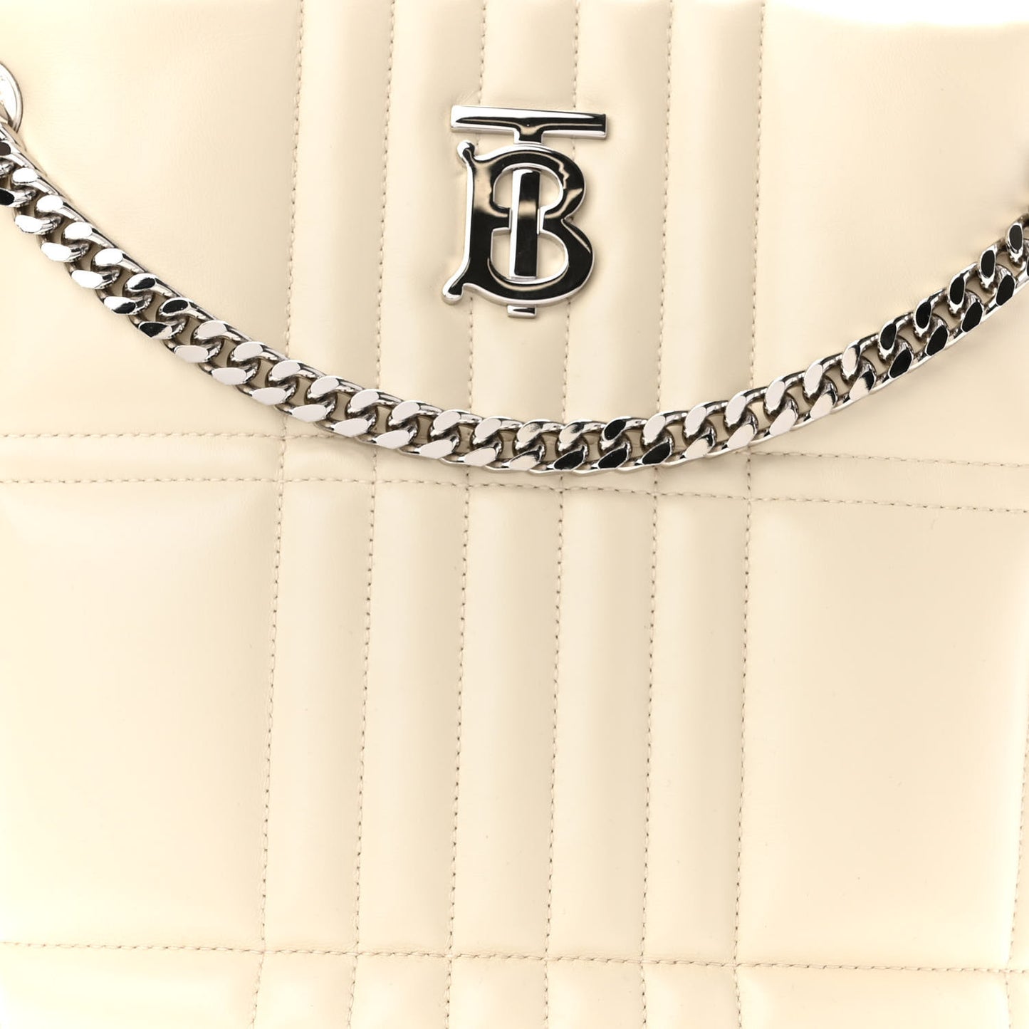 Lambskin Quilted Small Lola Bucket Bag Pale Vanilla