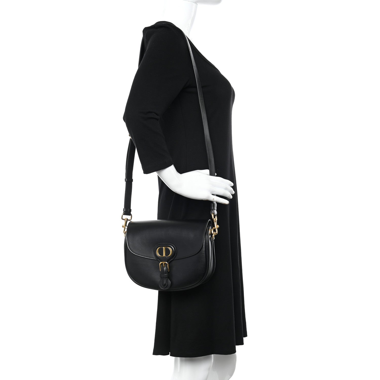 Christian Dior Box Calfskin Medium Bobby Flap Black 2 of 16