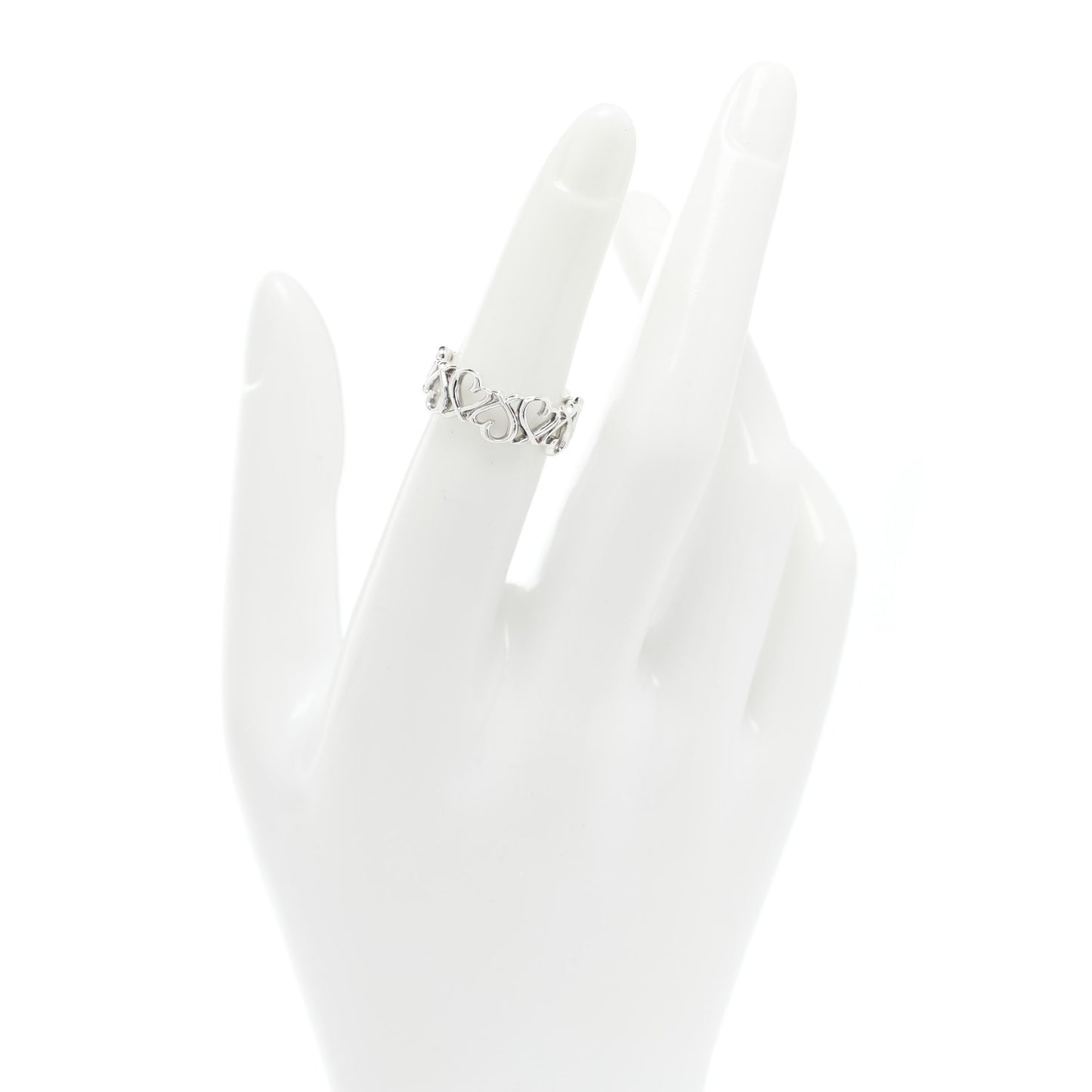 Sterling Silver Paloma Picasso Loving Heart Band Ring 49 5