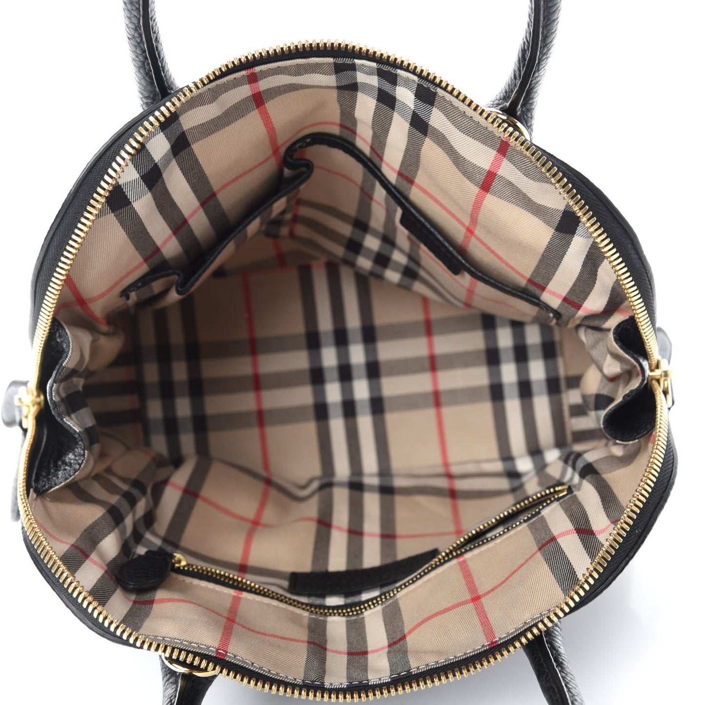 London Grainy Calfskin Small Greenwood Bowling Bag Black