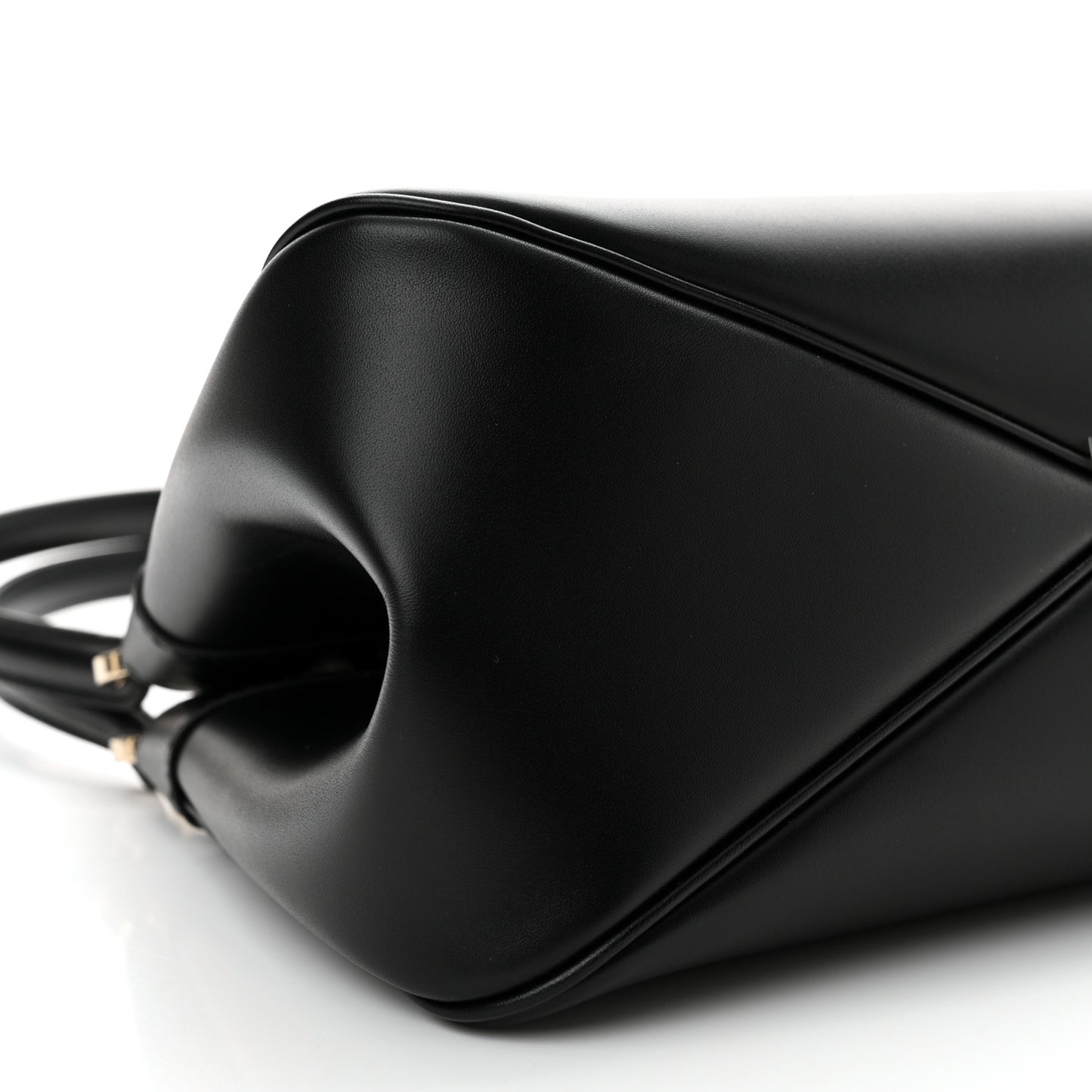 Calfskin Medium Key Shoulder Bag Black