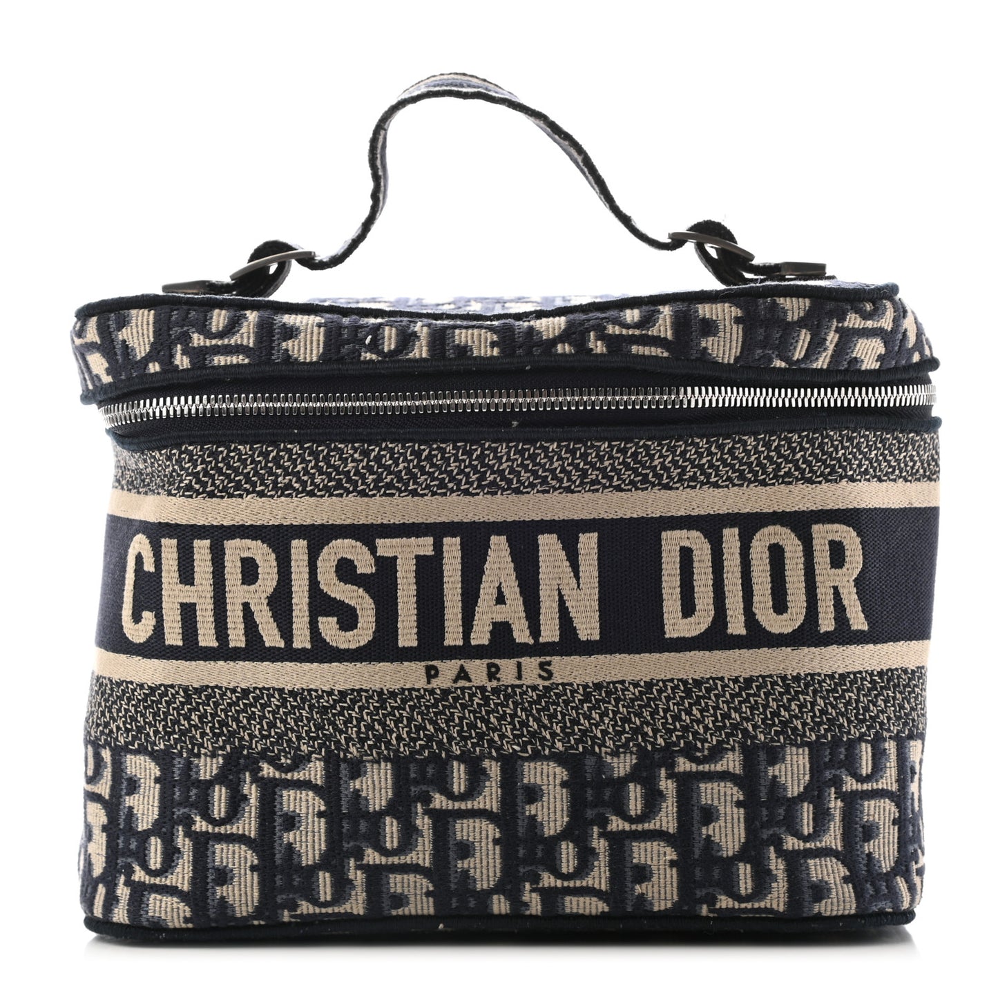 Oblique Diortravel Vanity Case Blue