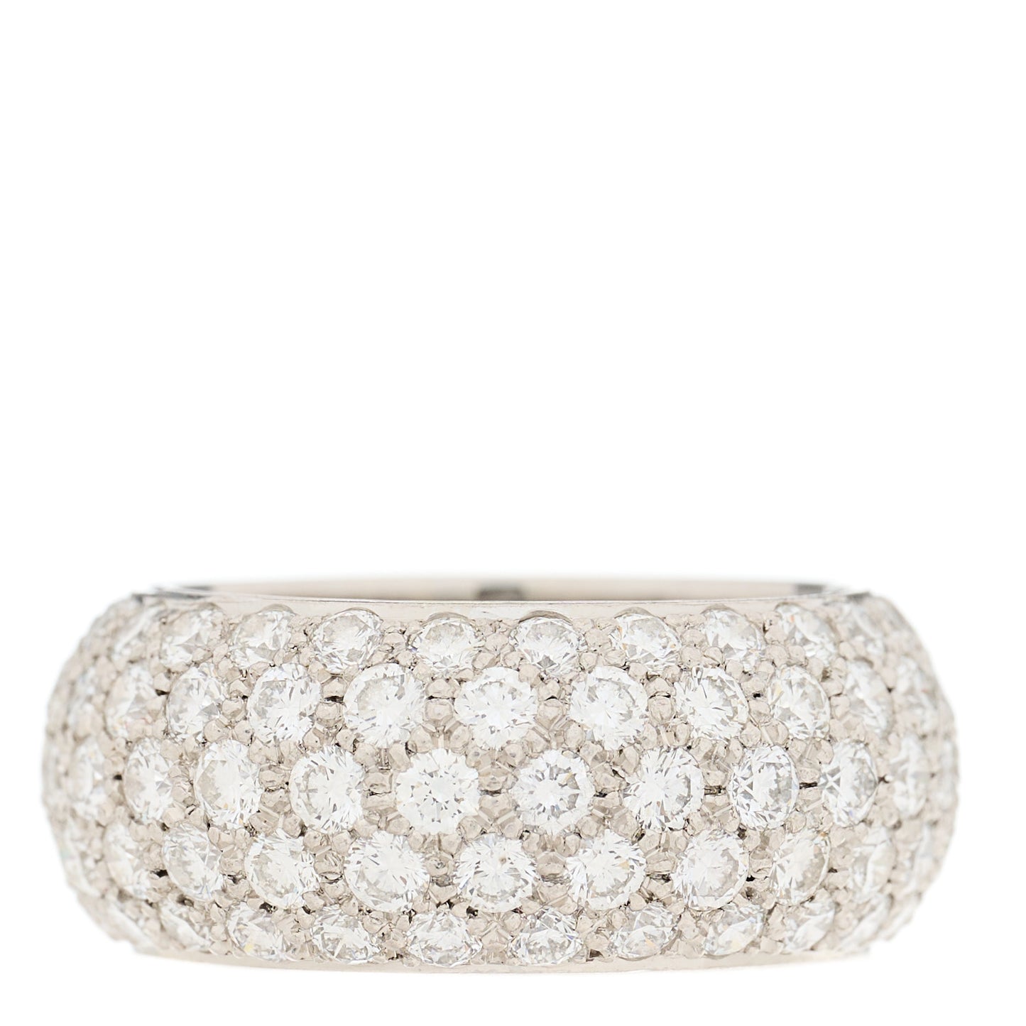 Platinum Diamond Wide Soleste Band Ring 45 3.5