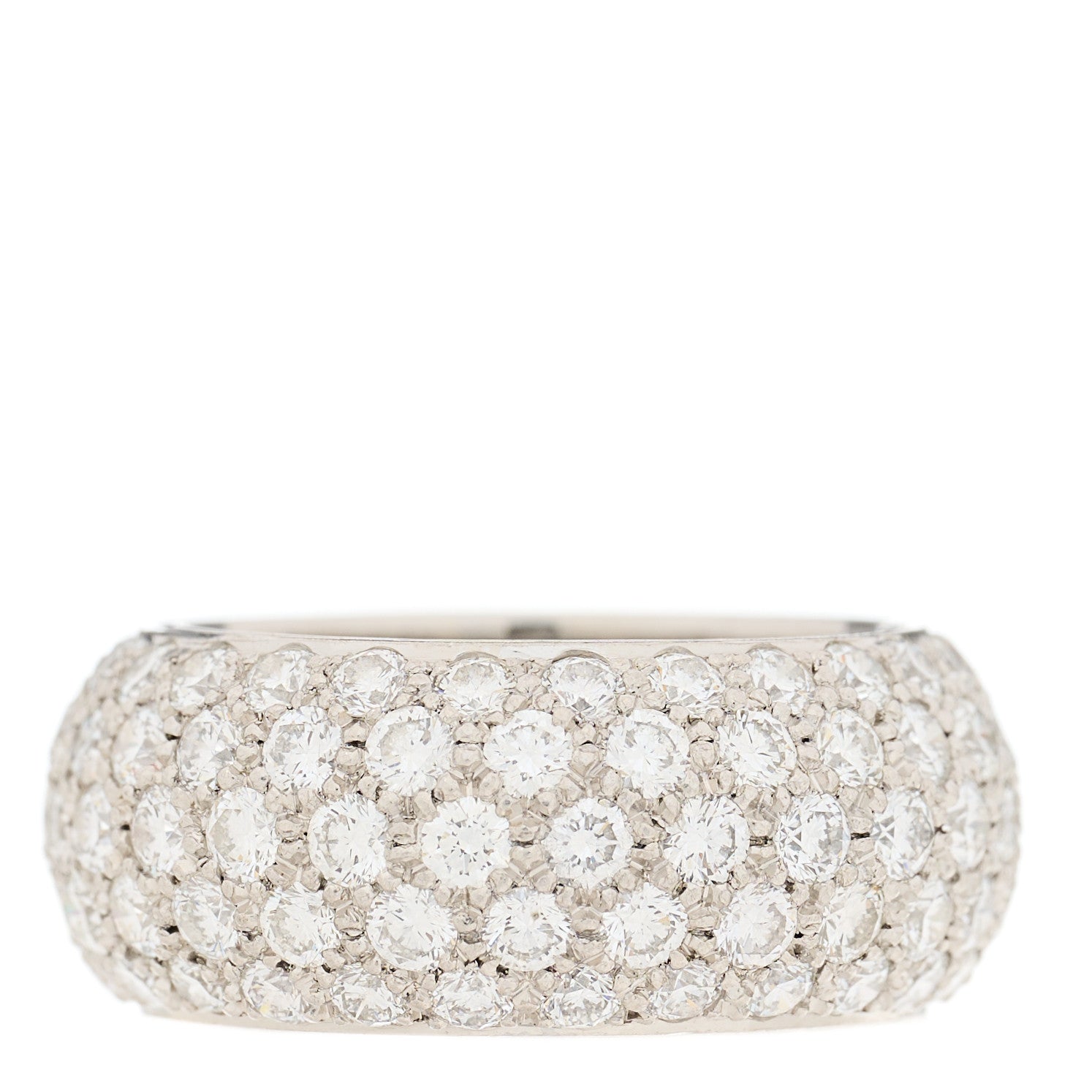 Tiffany Platinum Diamond Wide Soleste Band Ring 45 3.5 1 of 4