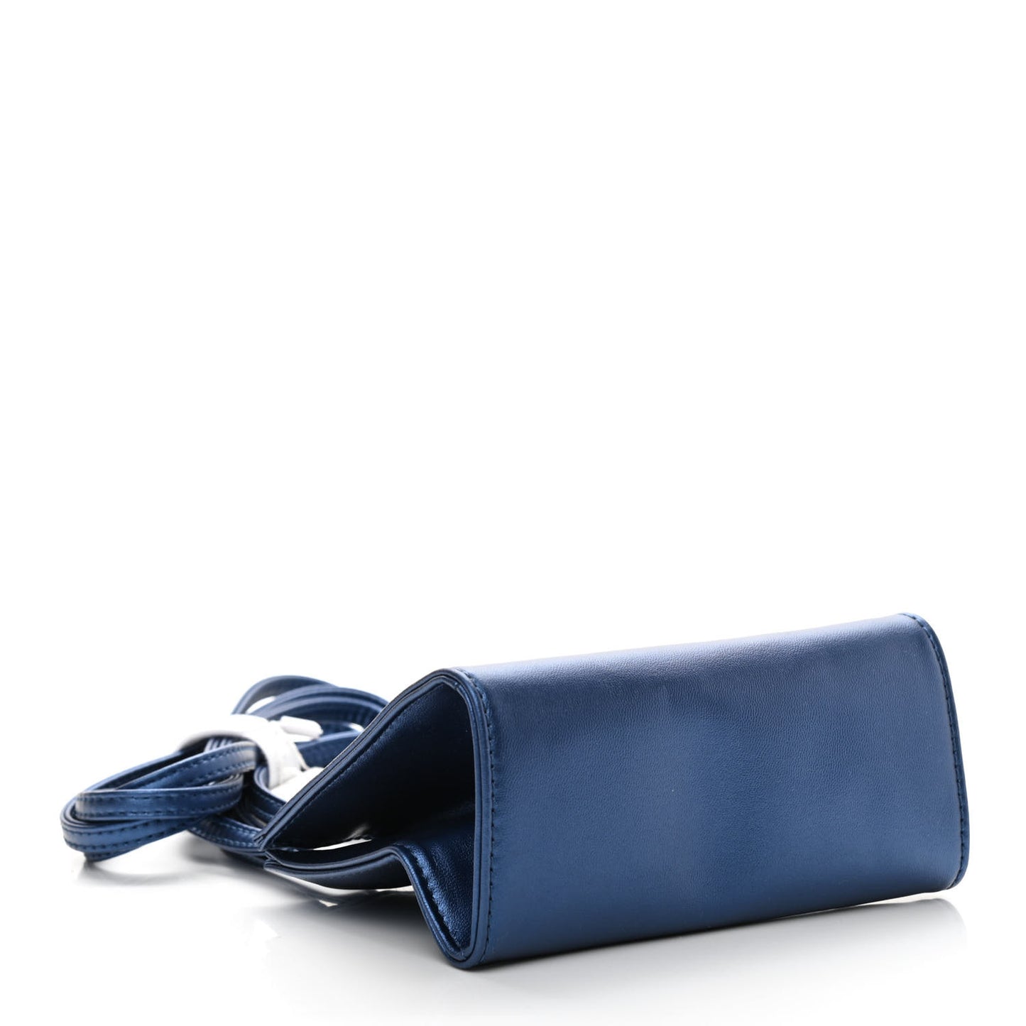 Vegan Leather Small Shopping Bag Cobalt