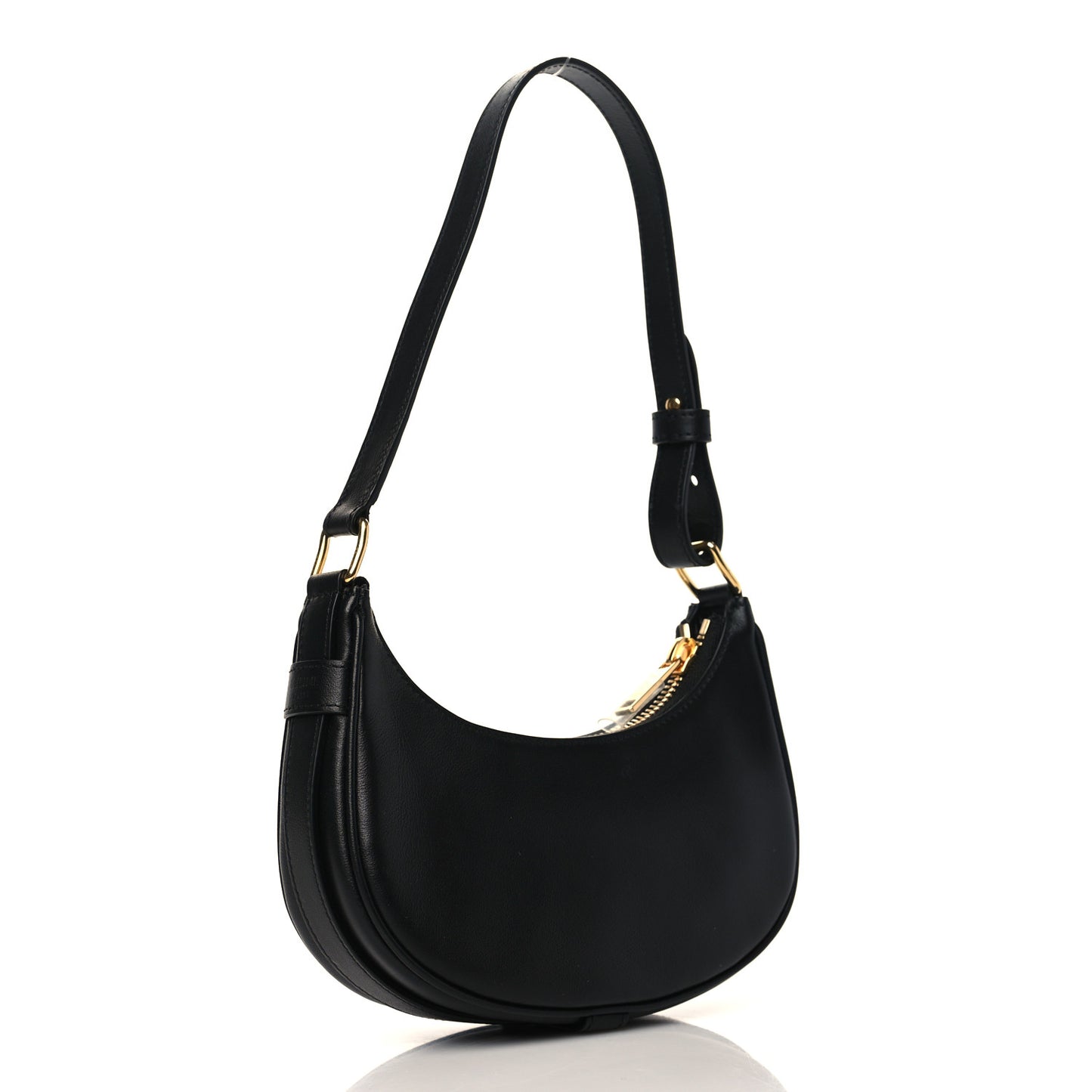 Smooth Calfskin Mini Ava Shoulder Bag Black