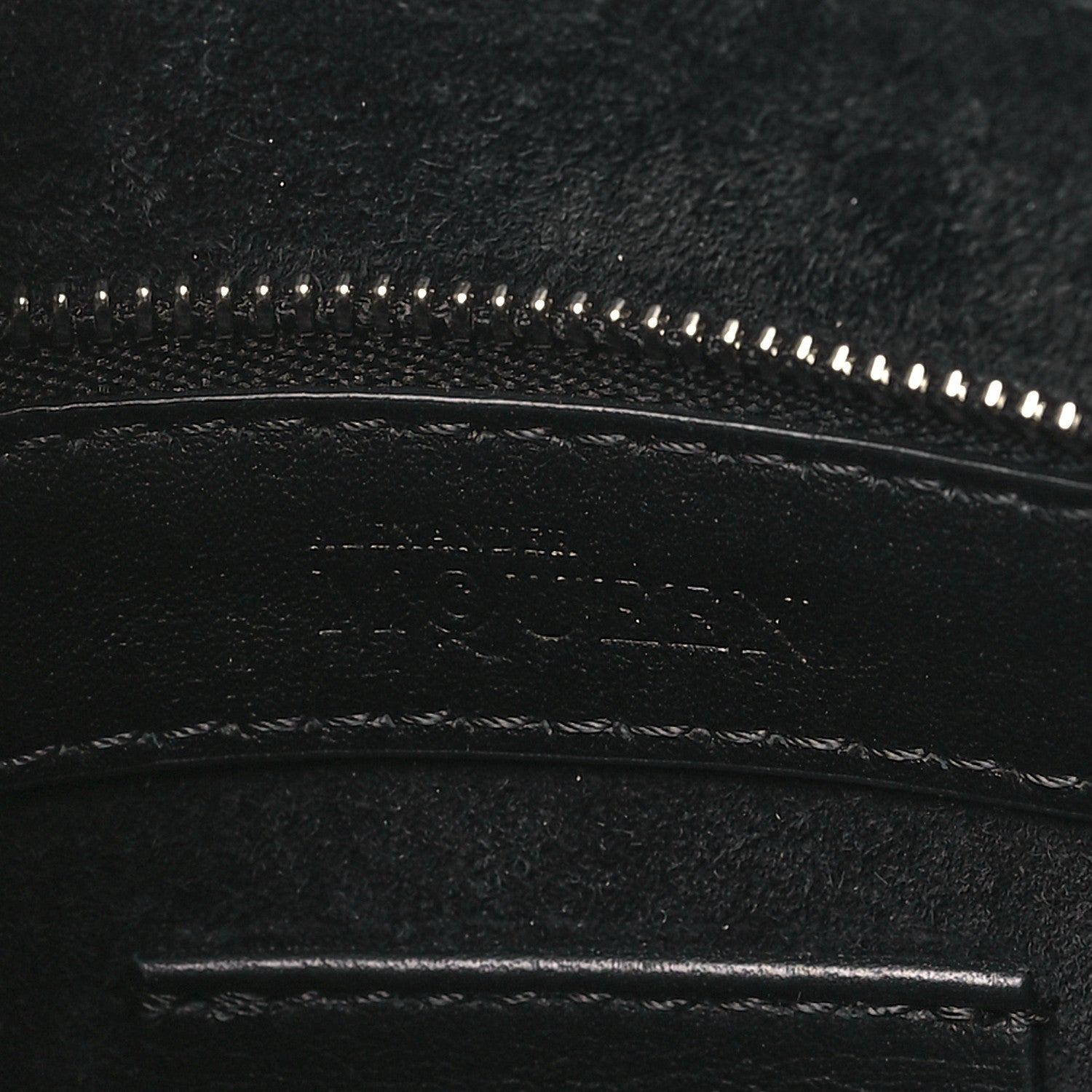 Alexander McQueen Soft Calfskin Calf Hair Wood Plate Small Heroine Black 6 of 10