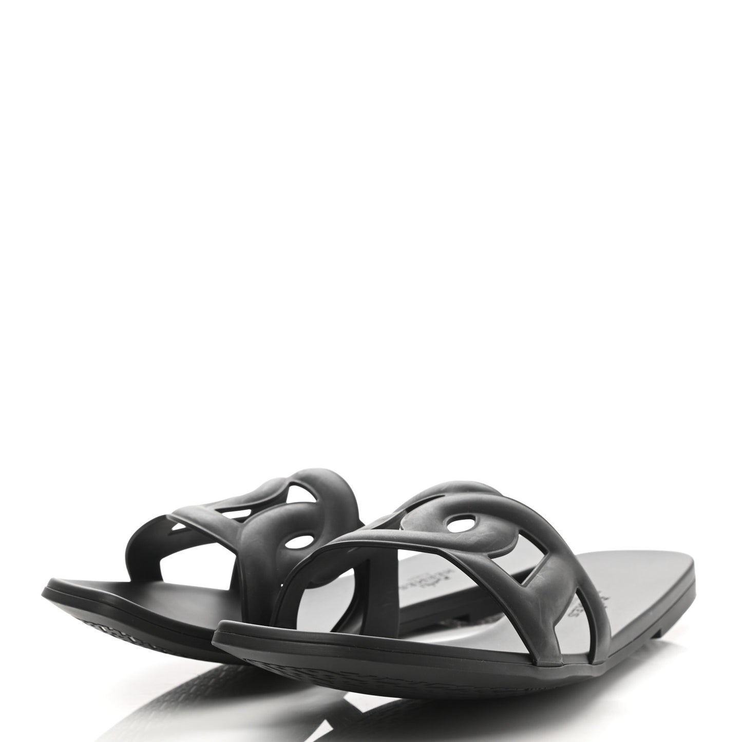 Rubber Aloha Sandals 41 Black