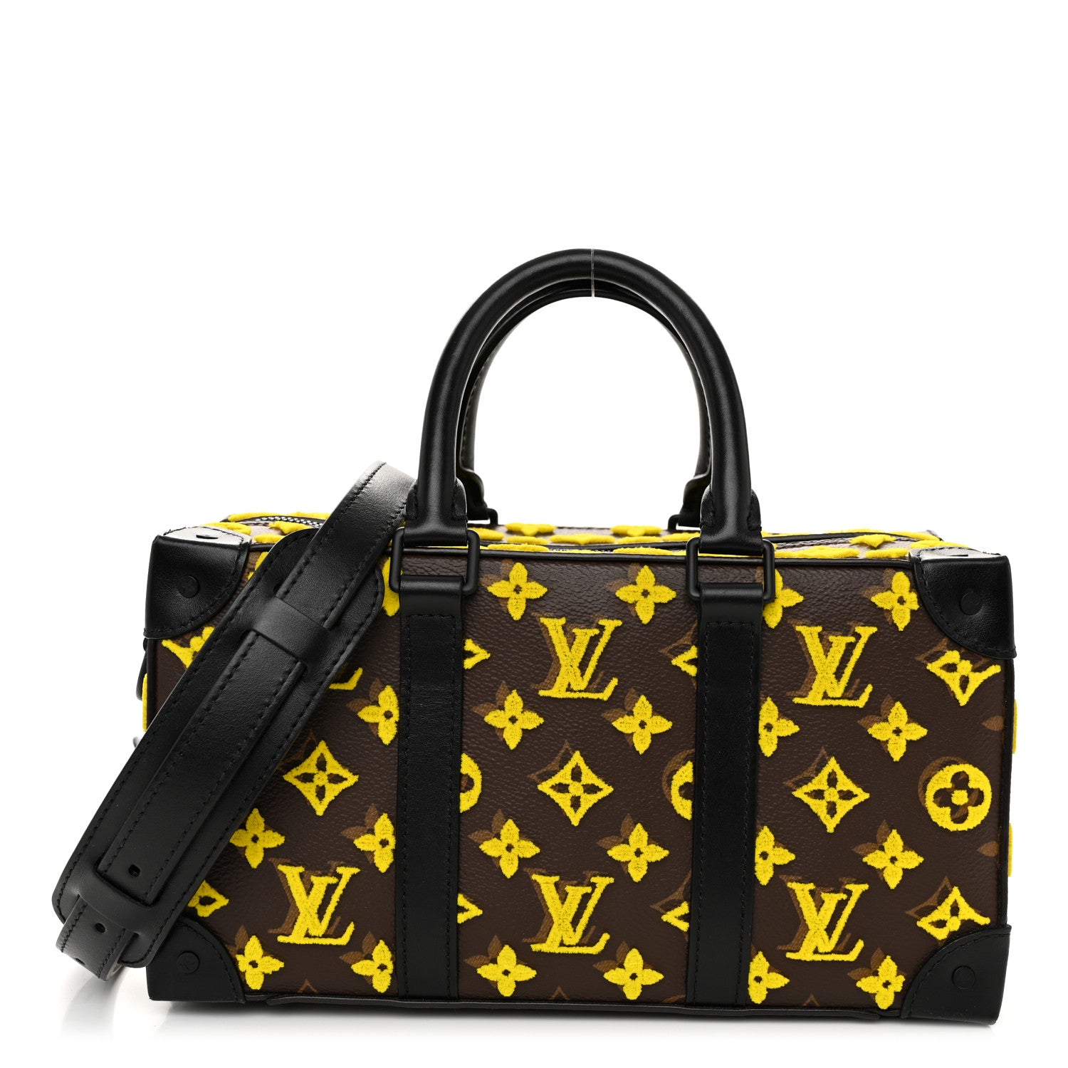 Louis Vuitton Monogram Tuffetage Speedy Trunk Jaune 1640411