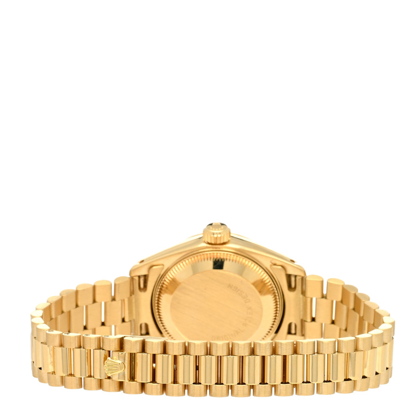 18K Yellow Gold 26mm Oyster Perpetual Datejust President Watch Linen 69178