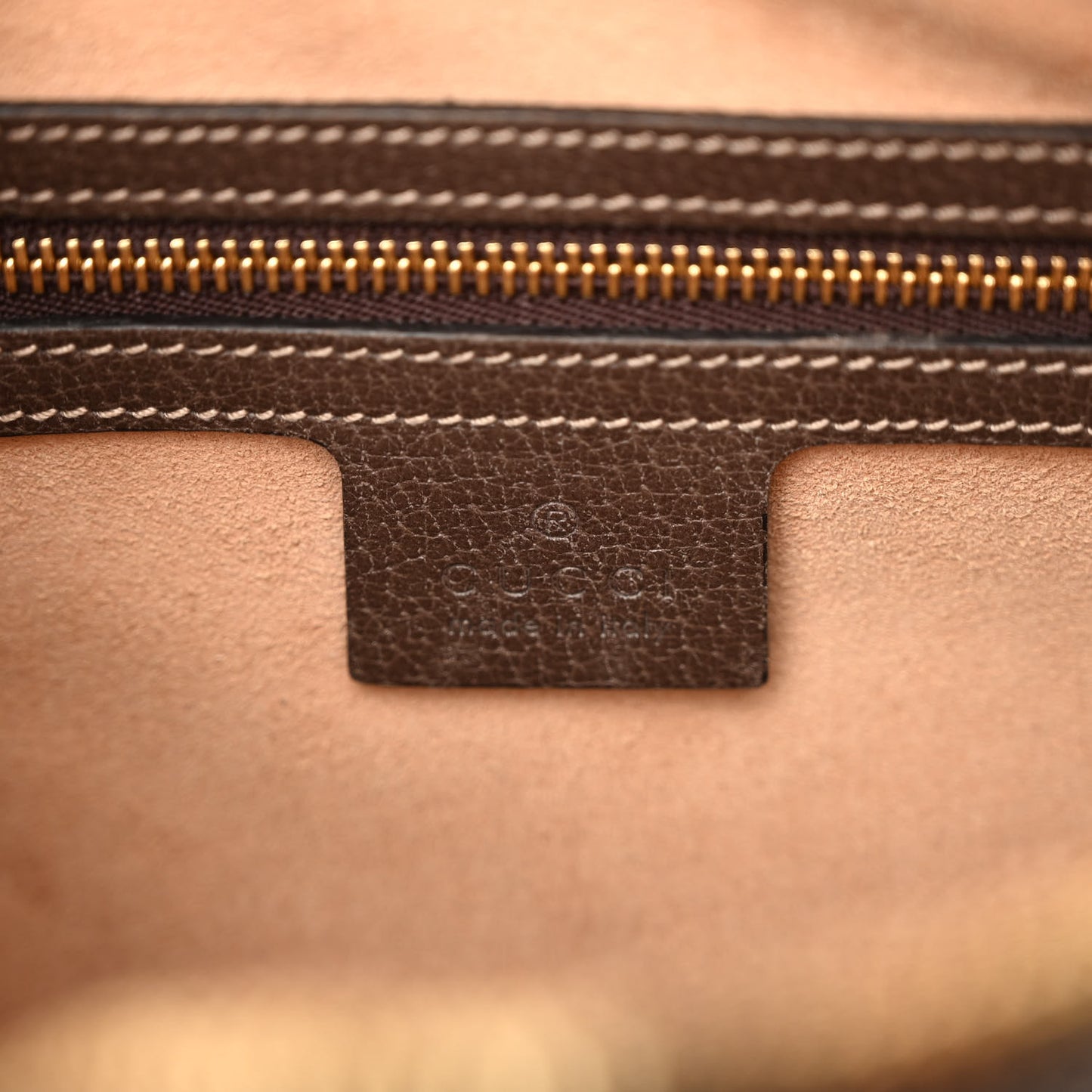 GG Supreme Monogram Web Small Ophidia Shoulder Bag Brown