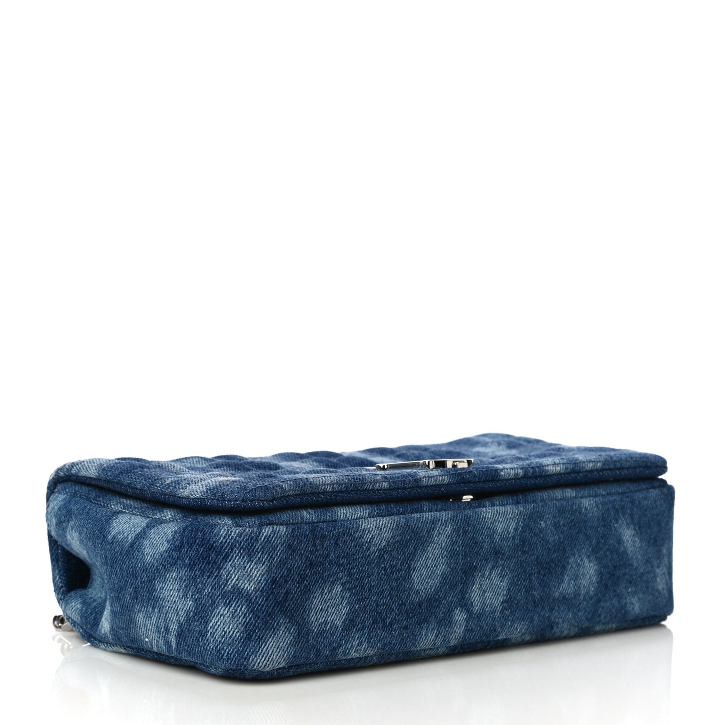 Denim Quilted Small Lola Bag Blue