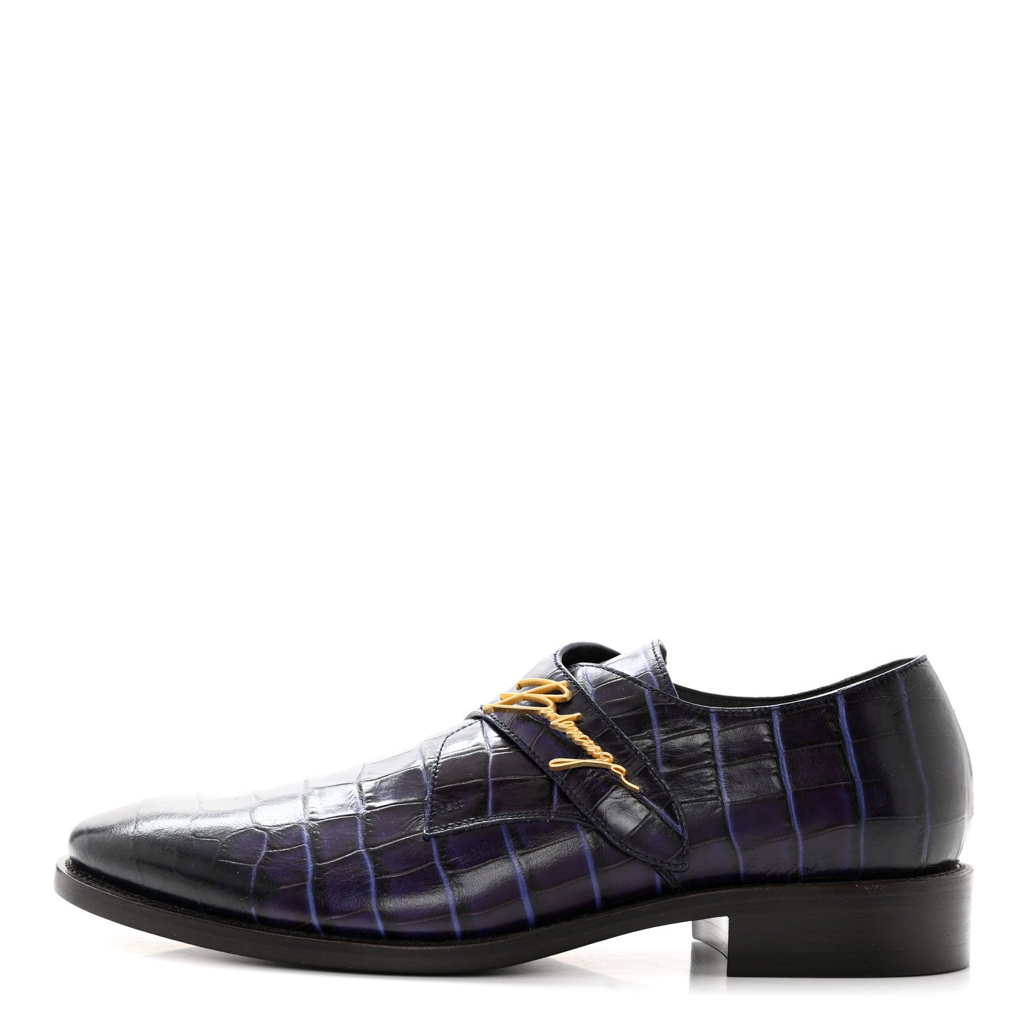 Balenciaga Calfskin Crocodile Embossed Mens Derby Shoes 44 Blue 1534508 – FASHIONPHILE Balenciaga Calfskin Crocodile Embossed Mens Derby Shoes 44 Blue 1534508 – FASHIONPHILE