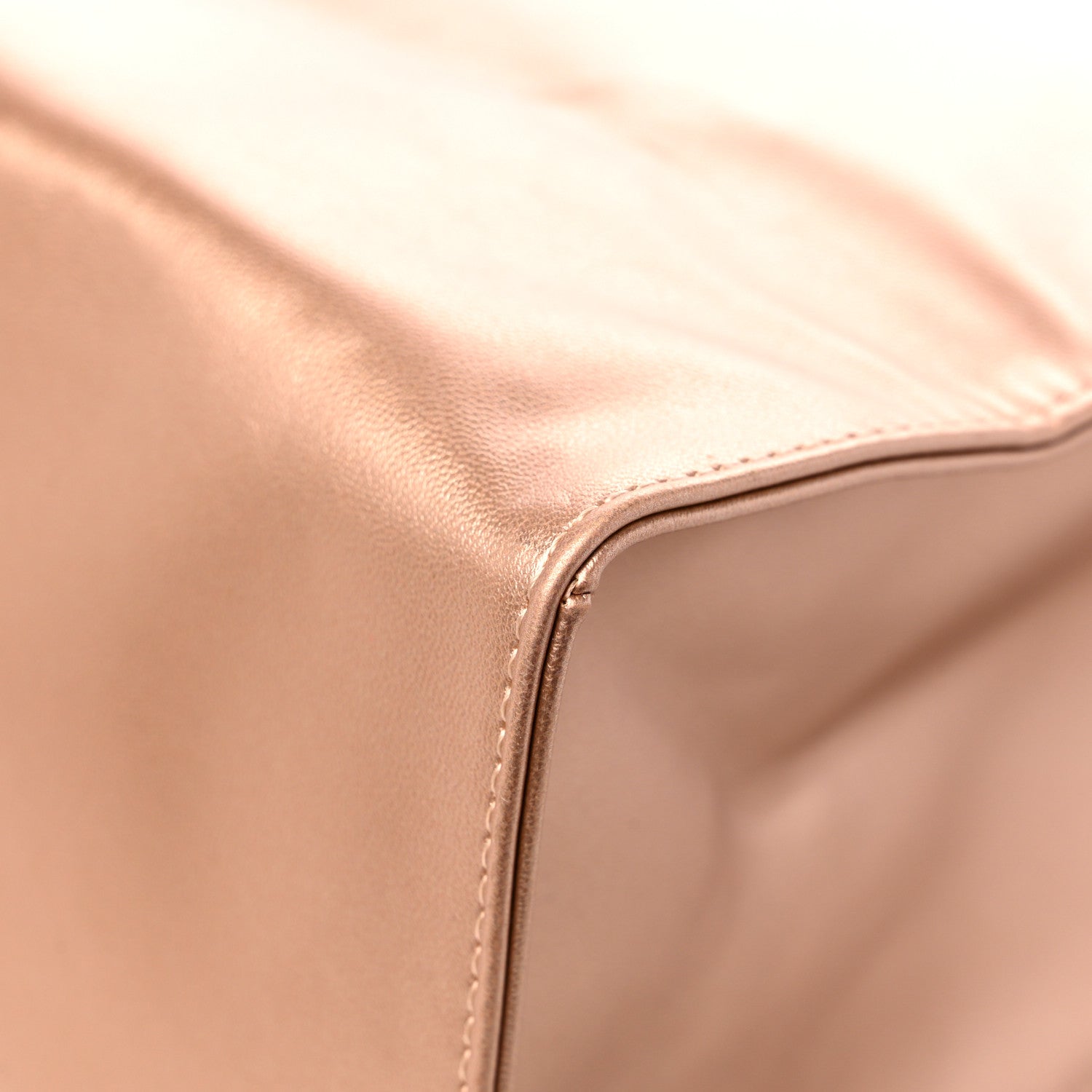 Telfar Metallic Vegan Leather Medium Shopping Bag Copper 10 of 11