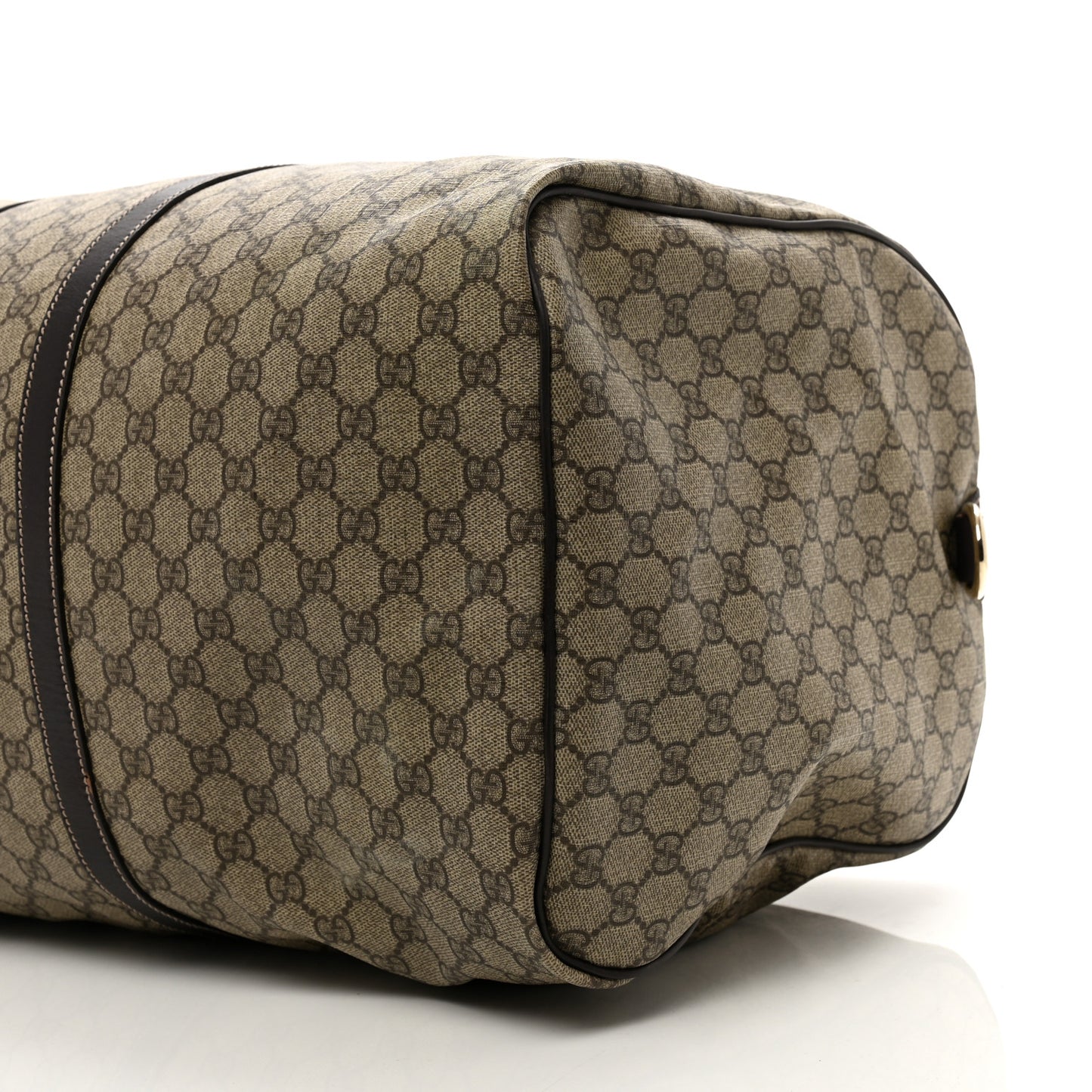 GG Plus Monogram Large Carry On Duffle Bag Brown