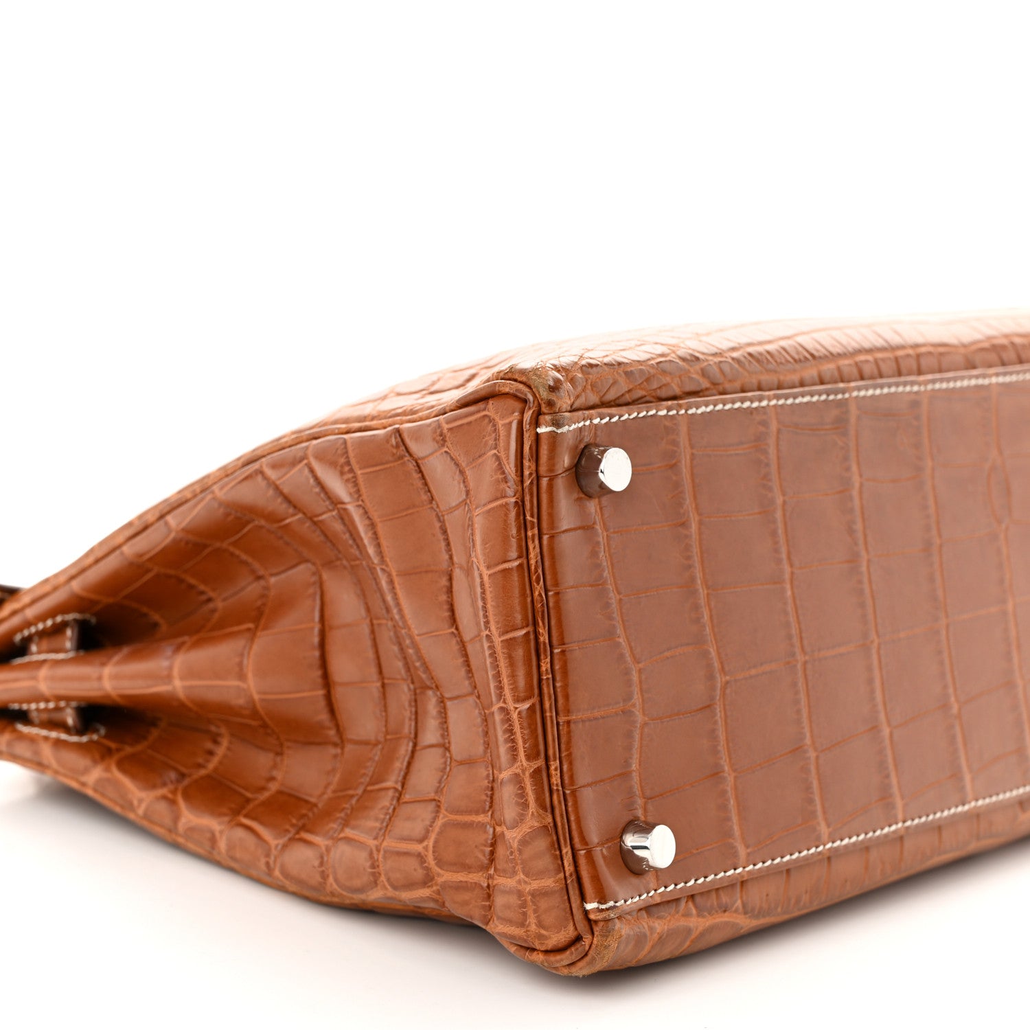 Hermes Matte Niloticus Crocodile Kelly Retourne 32 Fauve 9 of 14