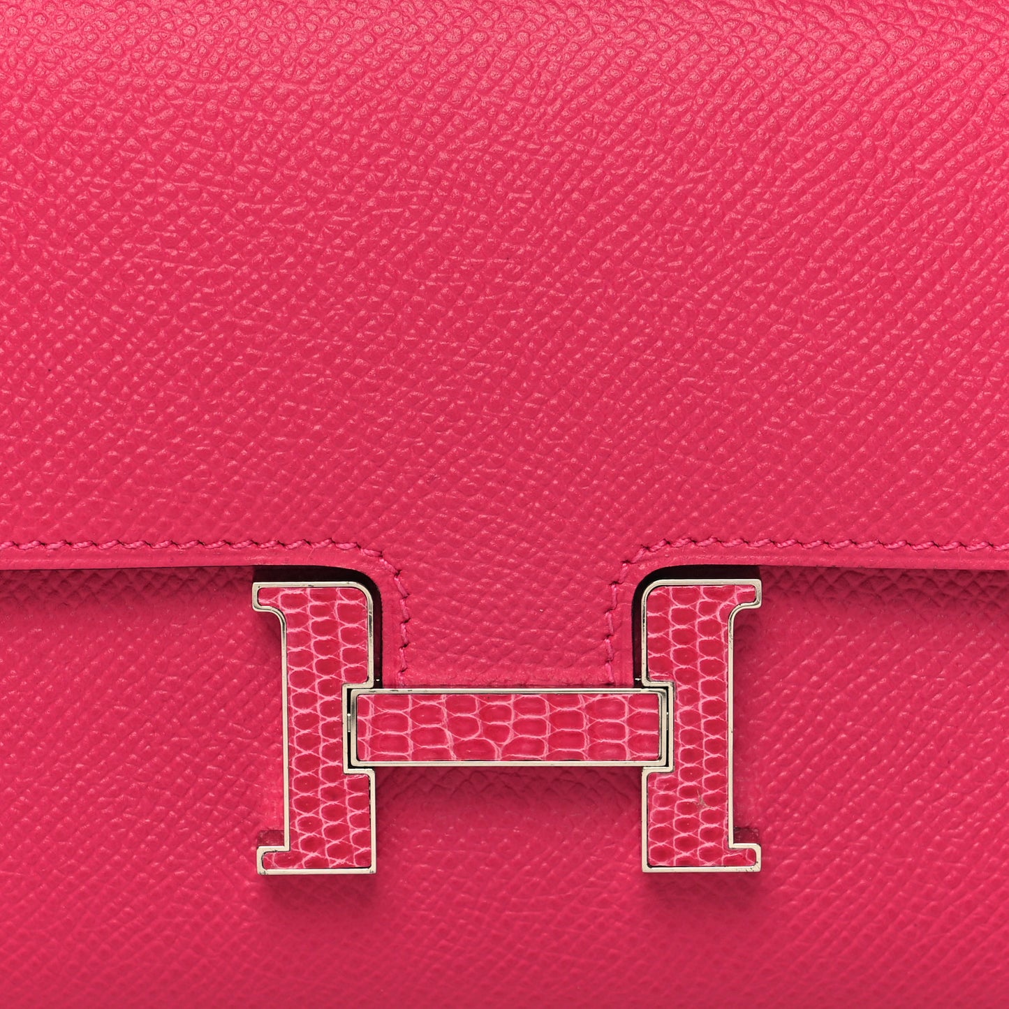 Epsom Lizard Constance Wallet To Go Rose Mexico