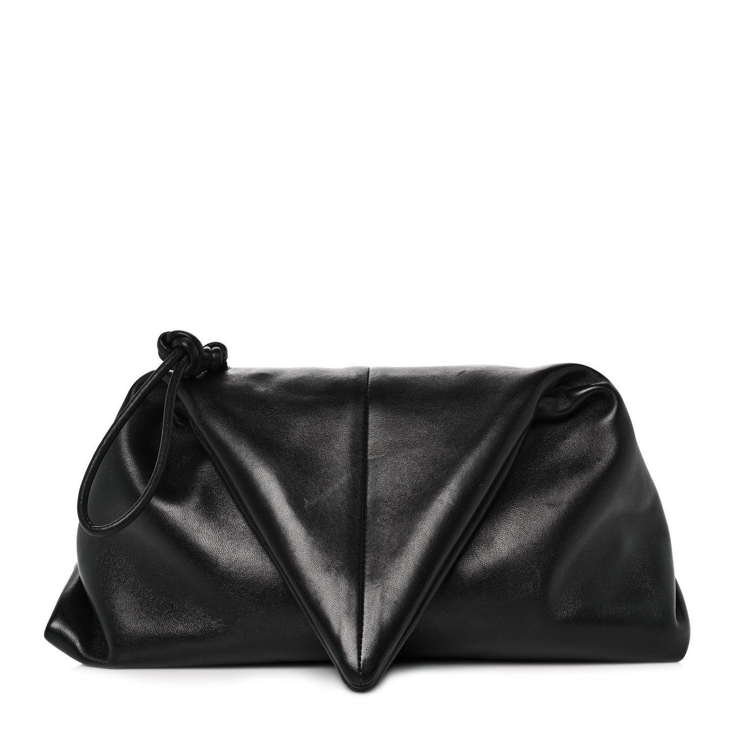 Lambskin BV Trine Clutch Black