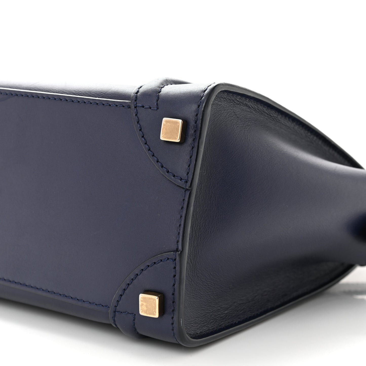 Smooth Calfskin Micro Luggage Navy Blue
