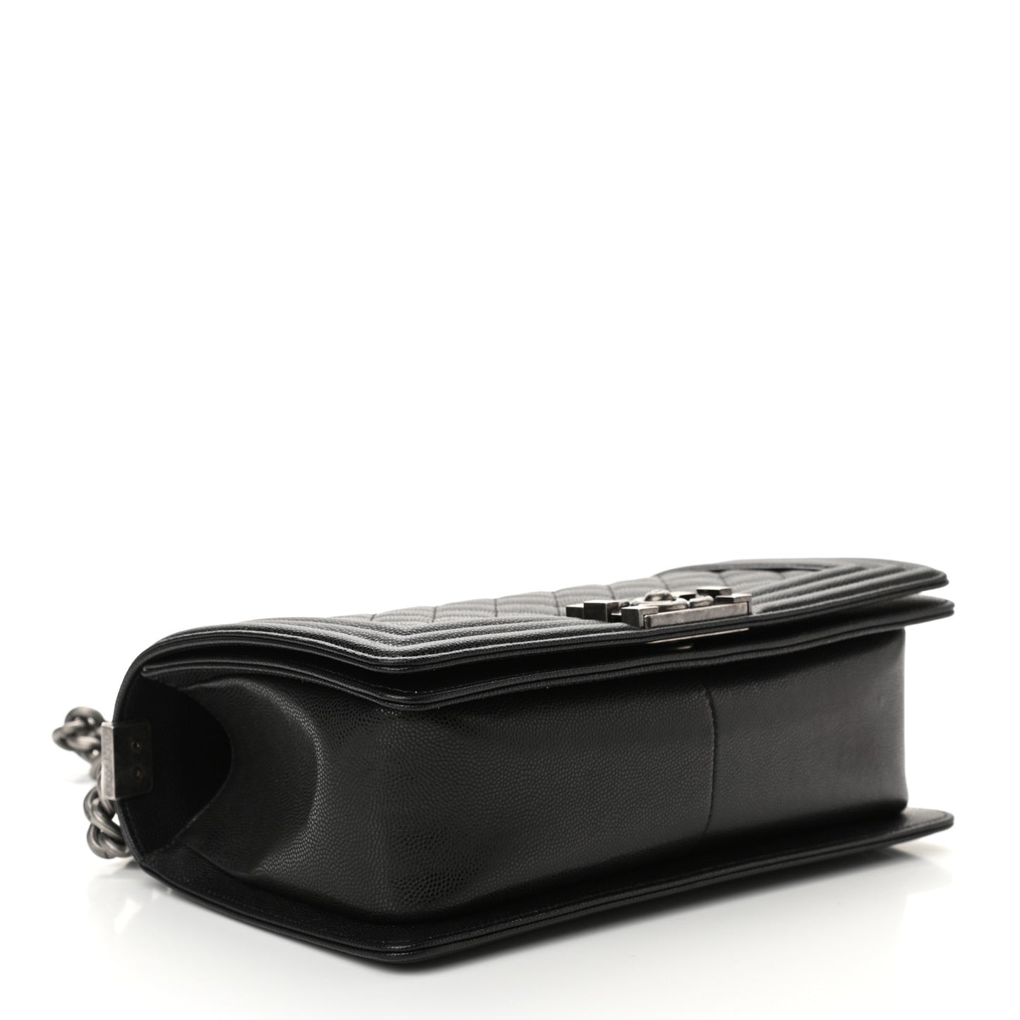 Caviar Quilted Medium Boy Flap Black
