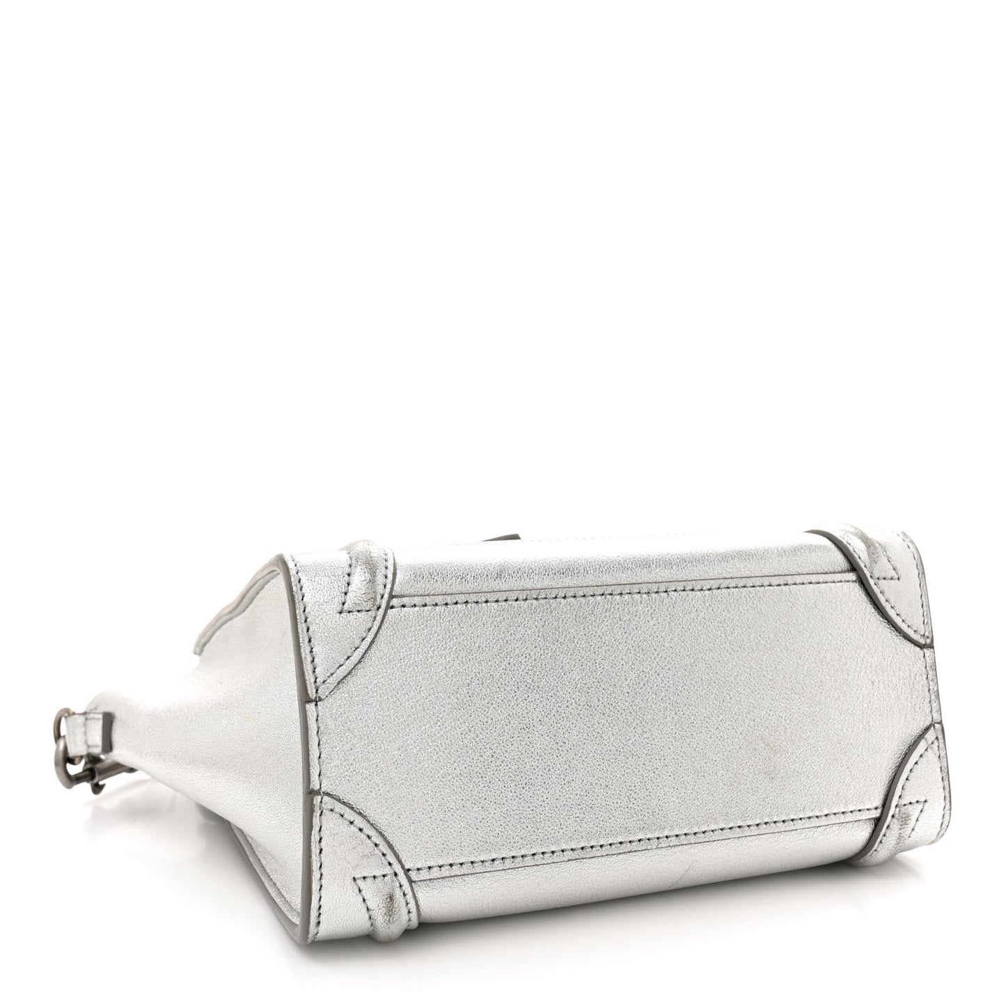 Laminated Lambskin Nano Luggage Silver