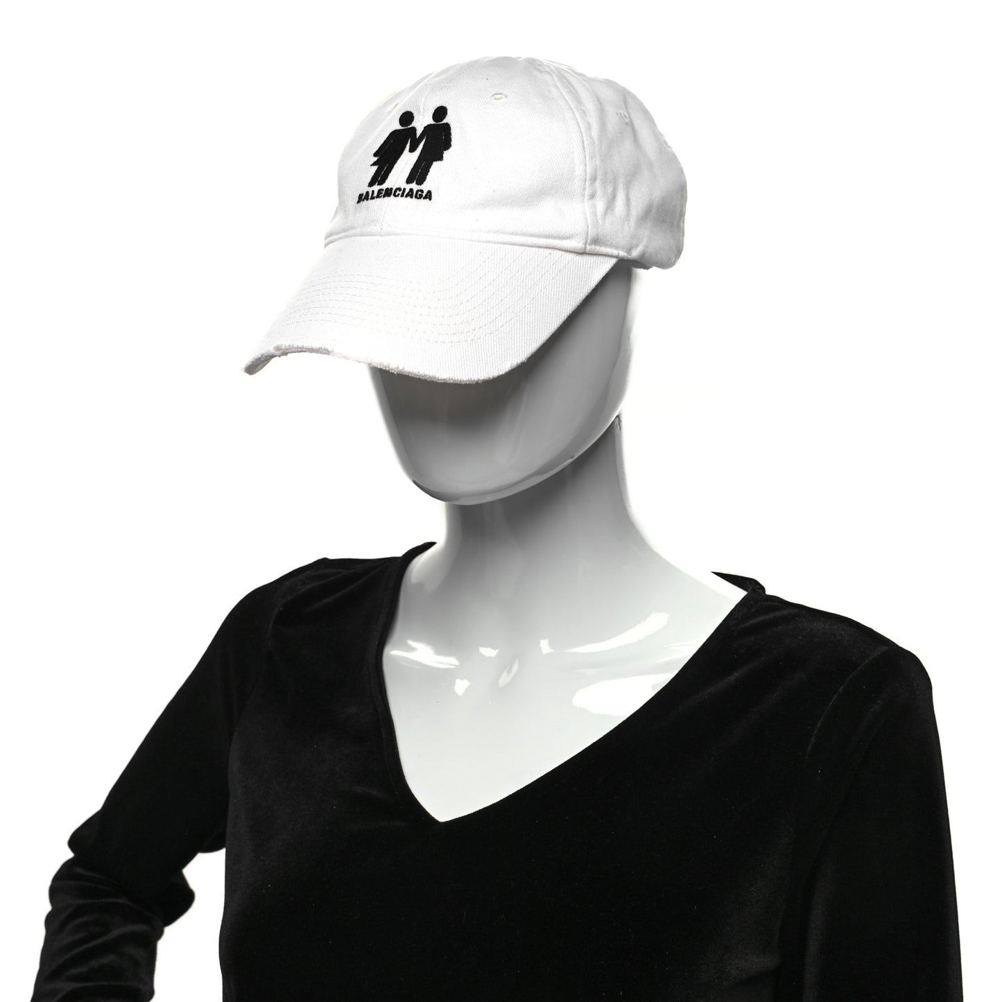 Cotton Drill Pride Cap Hat L White