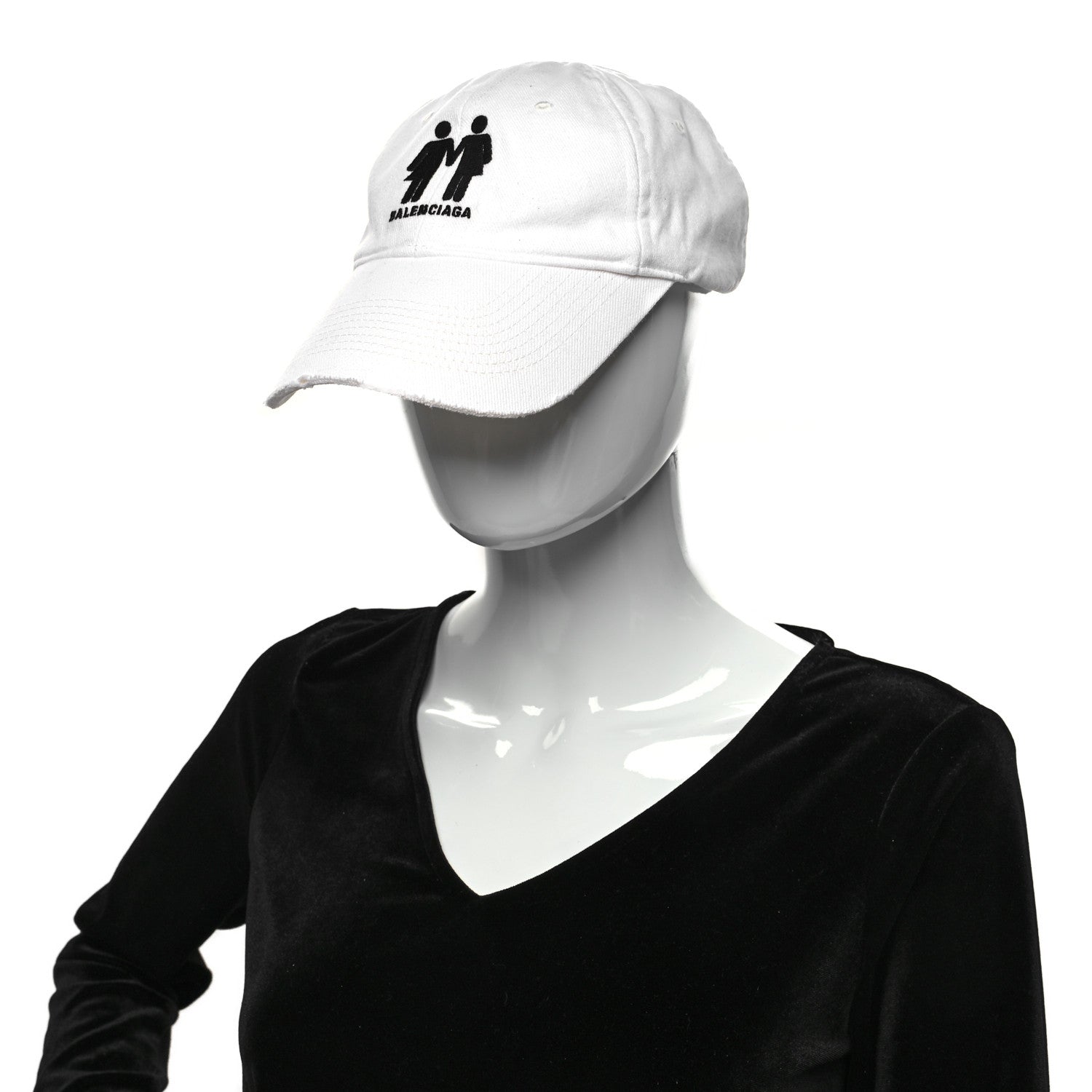 Balenciaga Cotton Drill Pride Cap Hat L White 2 of 10