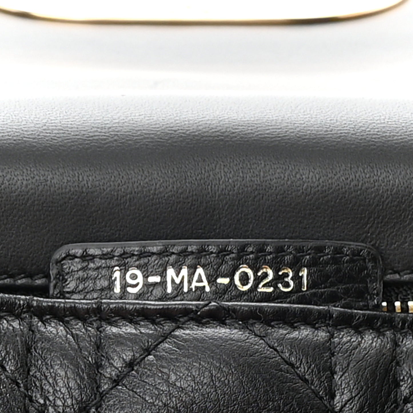 Calfskin Cannage Small Caro Bag Black