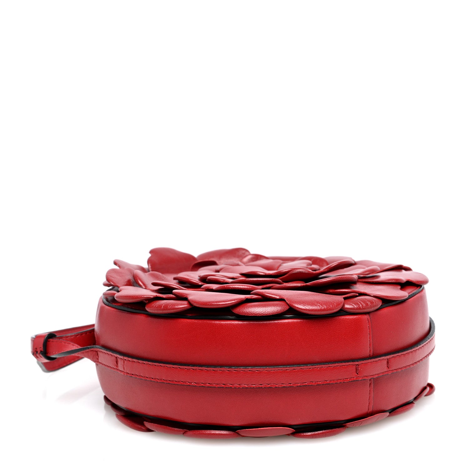 Valentino Garavani Nappa Atelier 03 Rose Edition Round Crossbody Bag Cerise 4 of 9