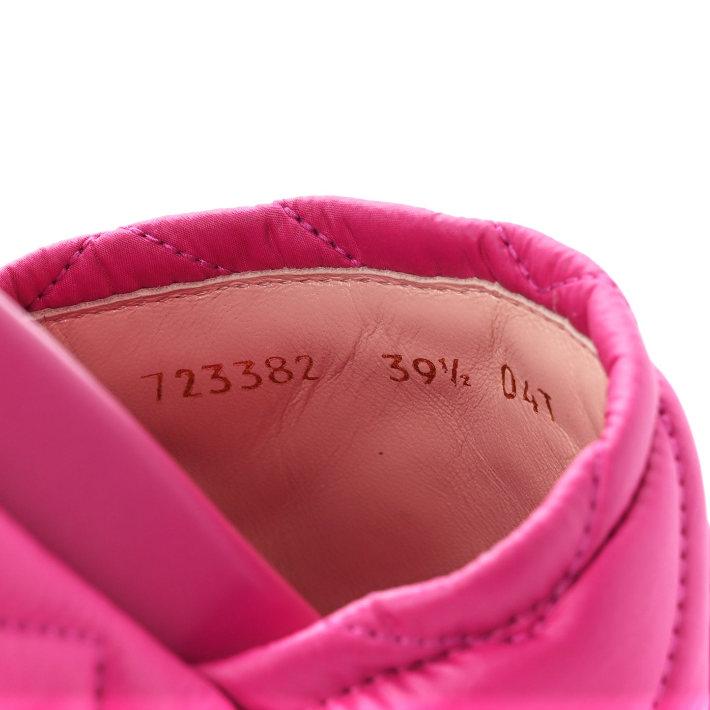 Nylon Cora Matelasse Angelina Platform 55mm Slide Sandals 39.5 Lovely