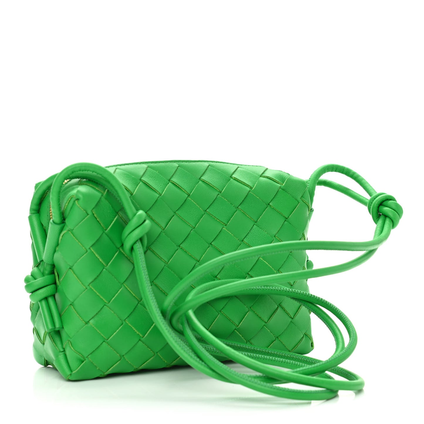 Nappa Intrecciato Mini Loop Camera Bag Parakeet