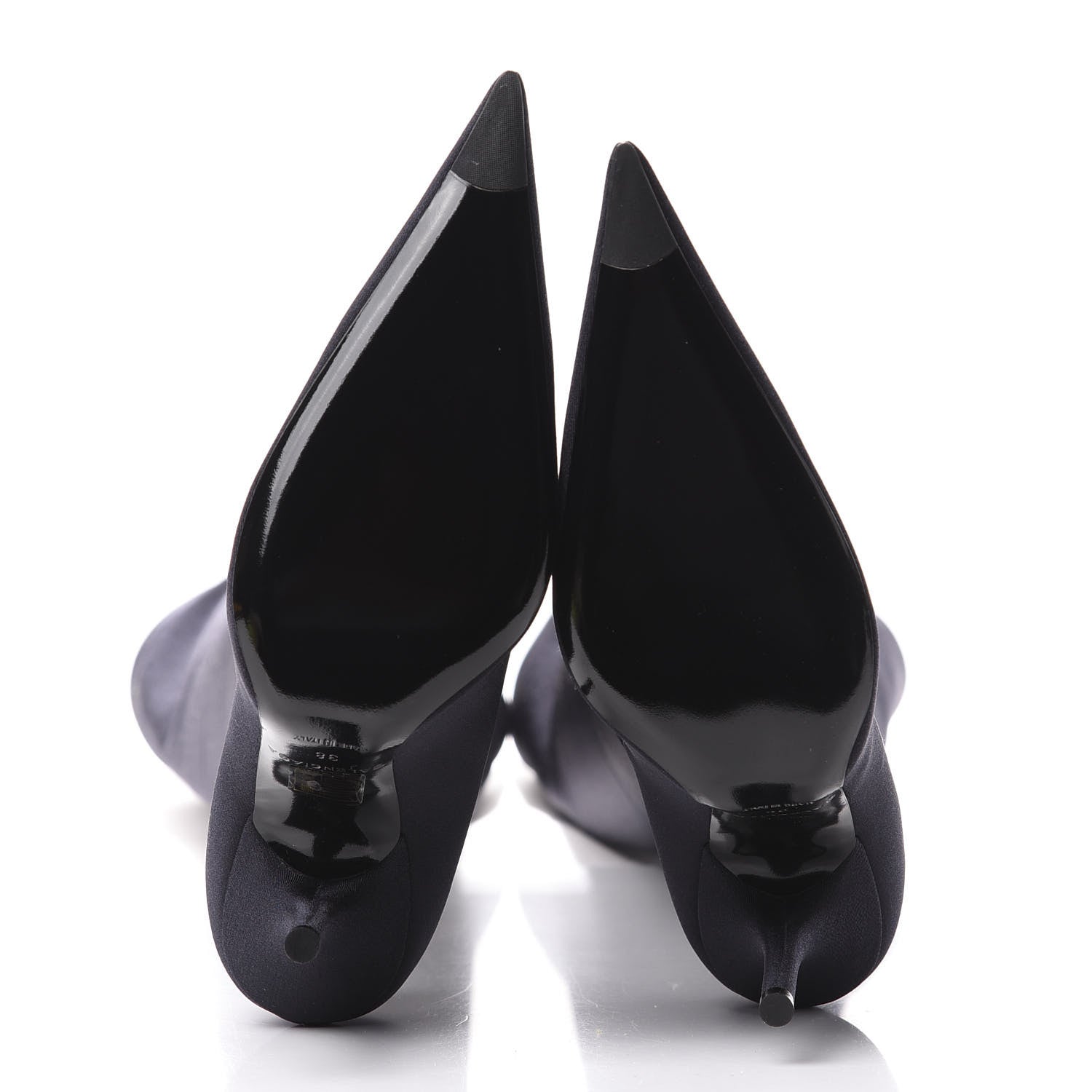 Balenciaga Spandex Pointed Toe Knife Thigh High Boots 38 Black 5 of 8