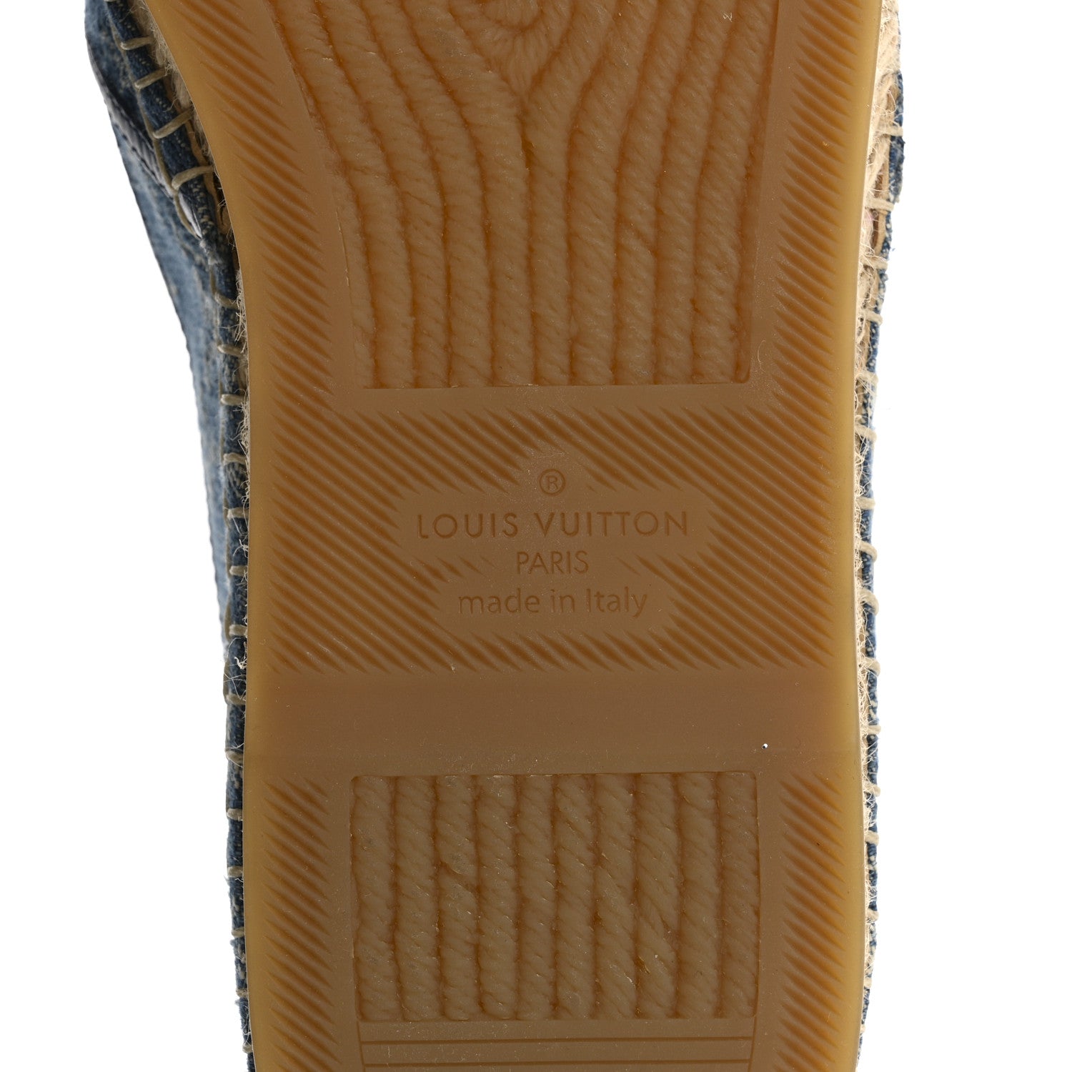 Louis Vuitton Monogram Denim Mens Bidart Espadrilles 9.5 Blue 8 of 11