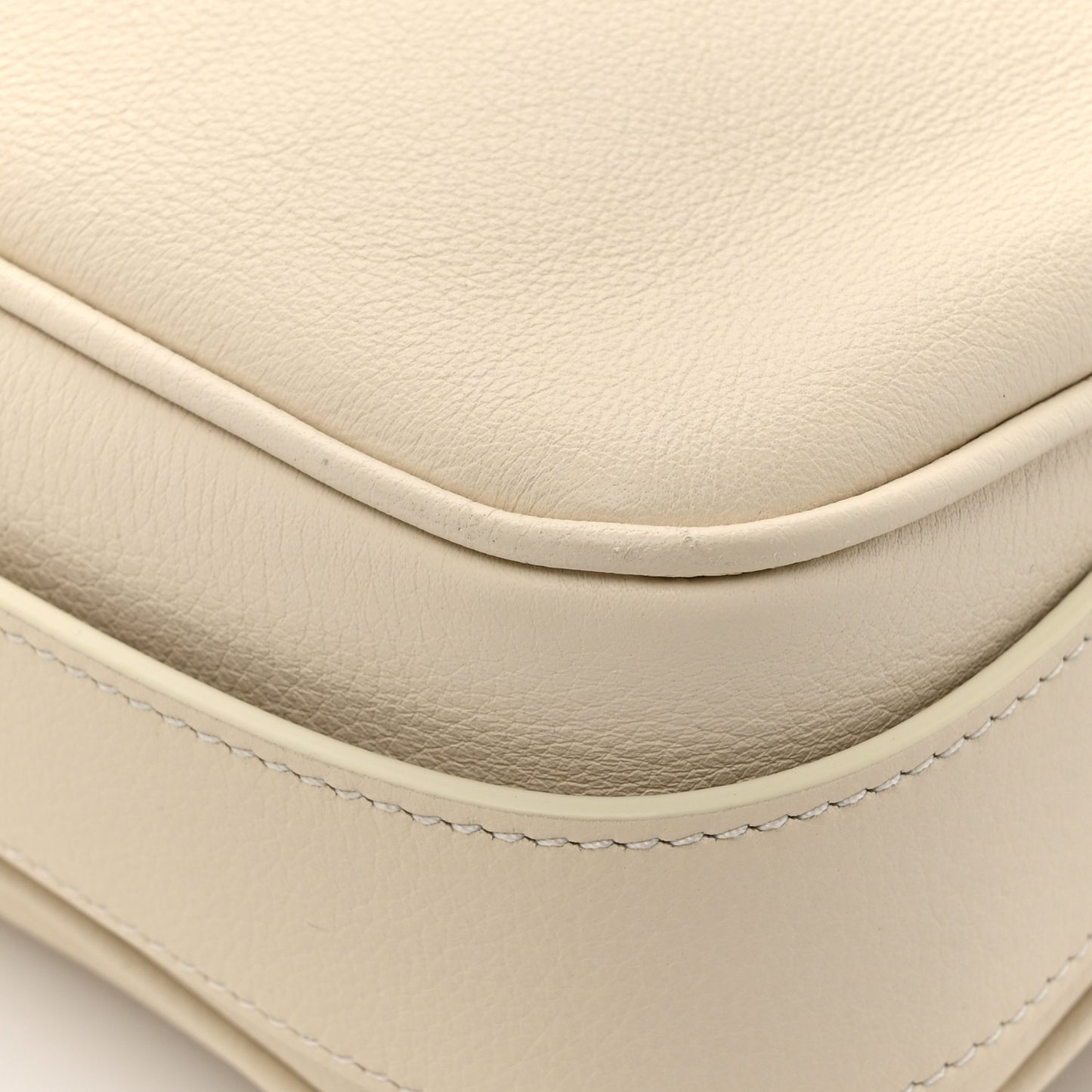 Supple Calfskin Medium Romy Shoulder Bag Rice