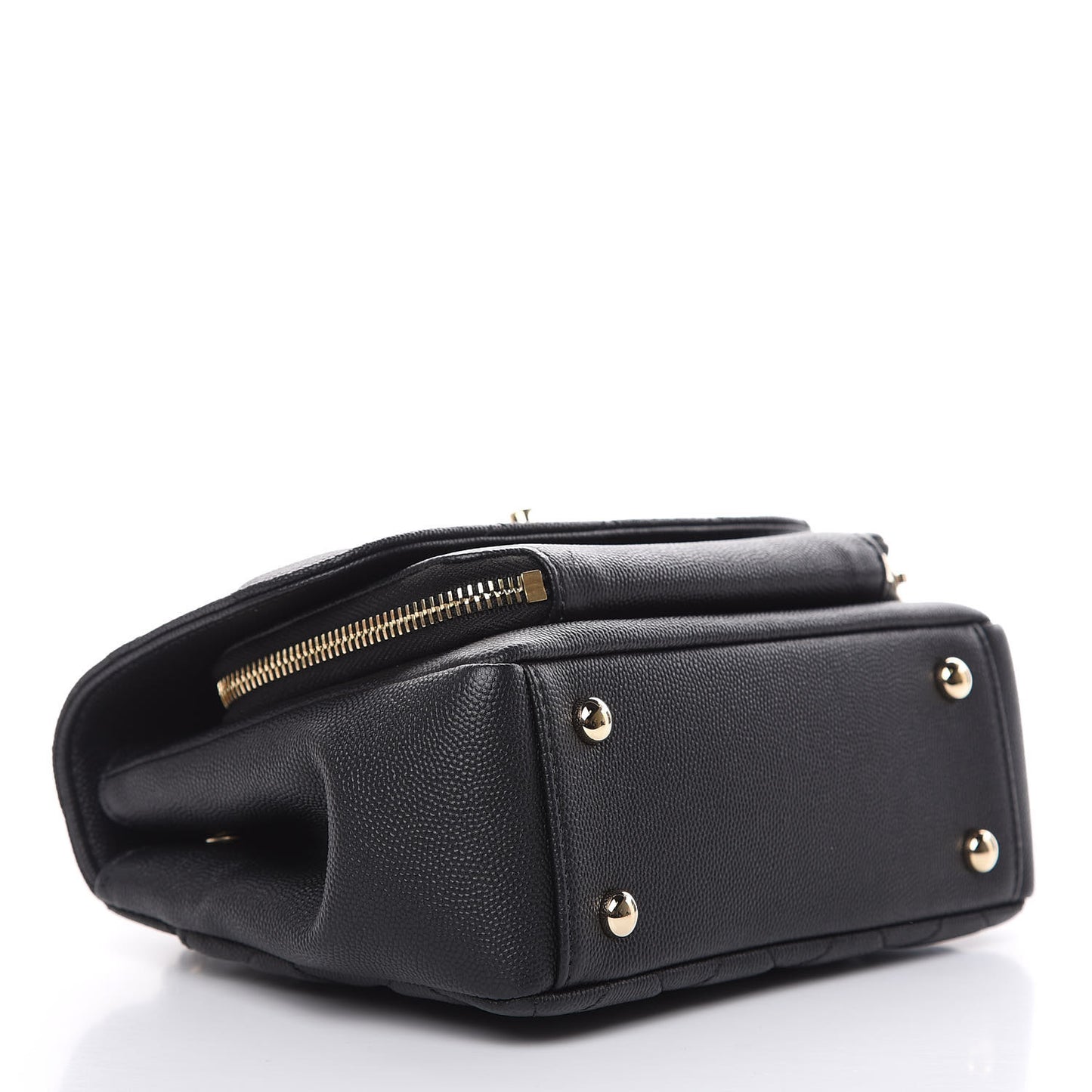 Caviar Quilted Mini Business Affinity Flap Black