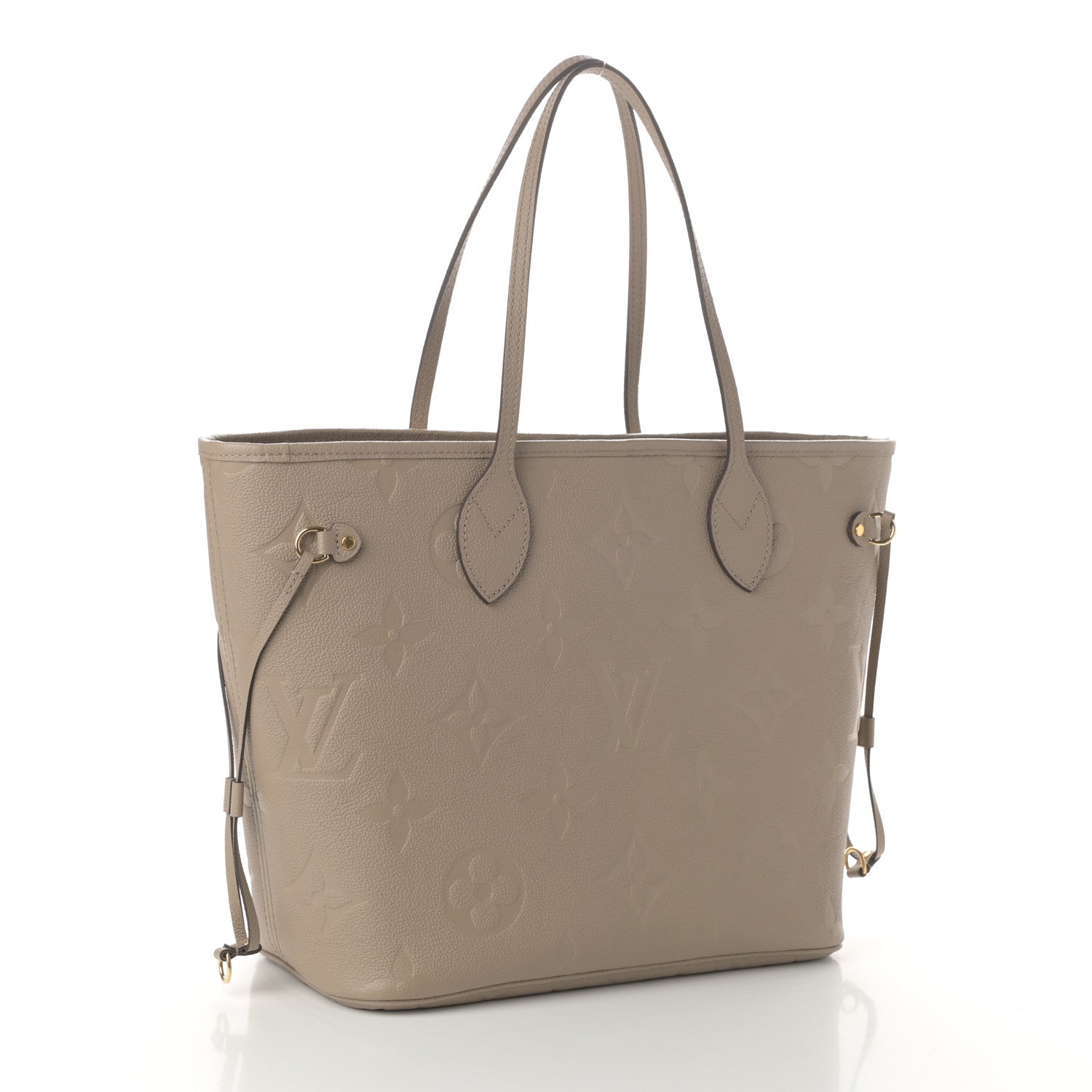 Louis Vuitton Empreinte Monogram Giant Neverfull MM Tourterelle 3 of 9