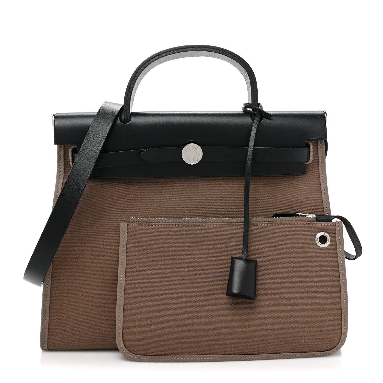Hermes Vache Hunter Toile Herbag Zip 31 PM Etoupe Ebene 3 of 14